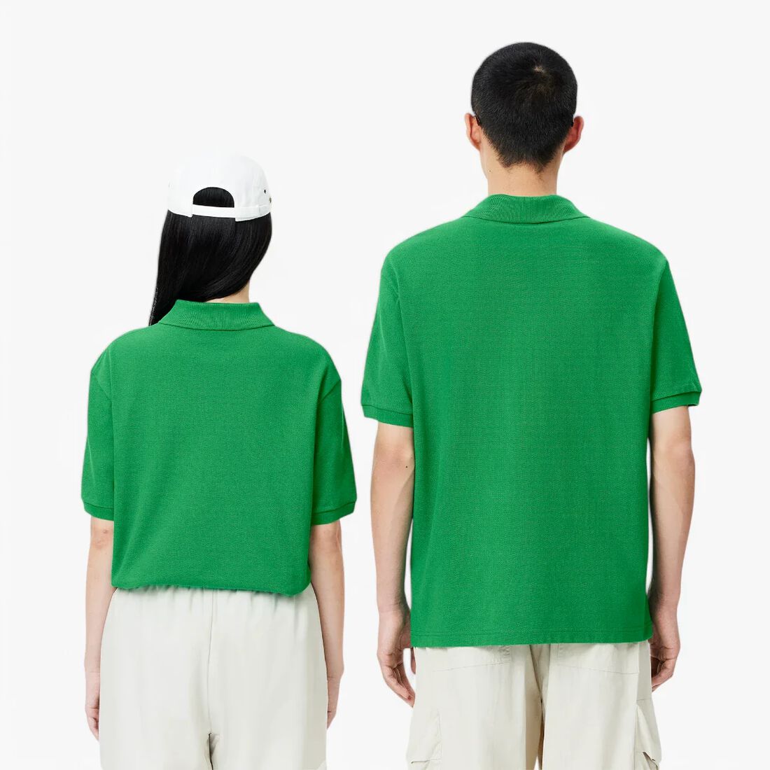 قميص بولو L.12.12 أصلي فضفاض مع الماركة Loose Fit L.12.12 Pique Badge Polo Shirt - PH2751-00-LDM