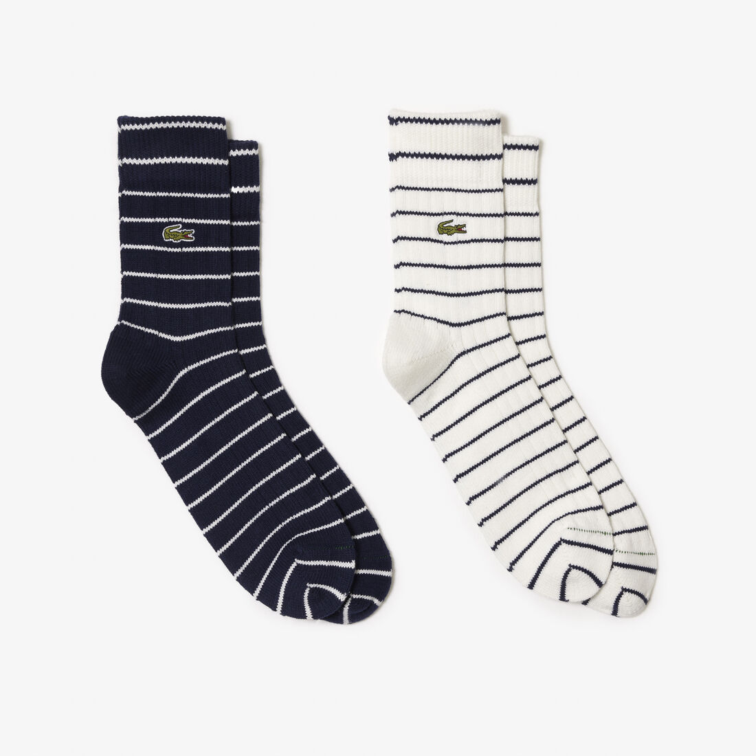 2-pack Short Striped Cotton Socks - RA7869-00-HHW