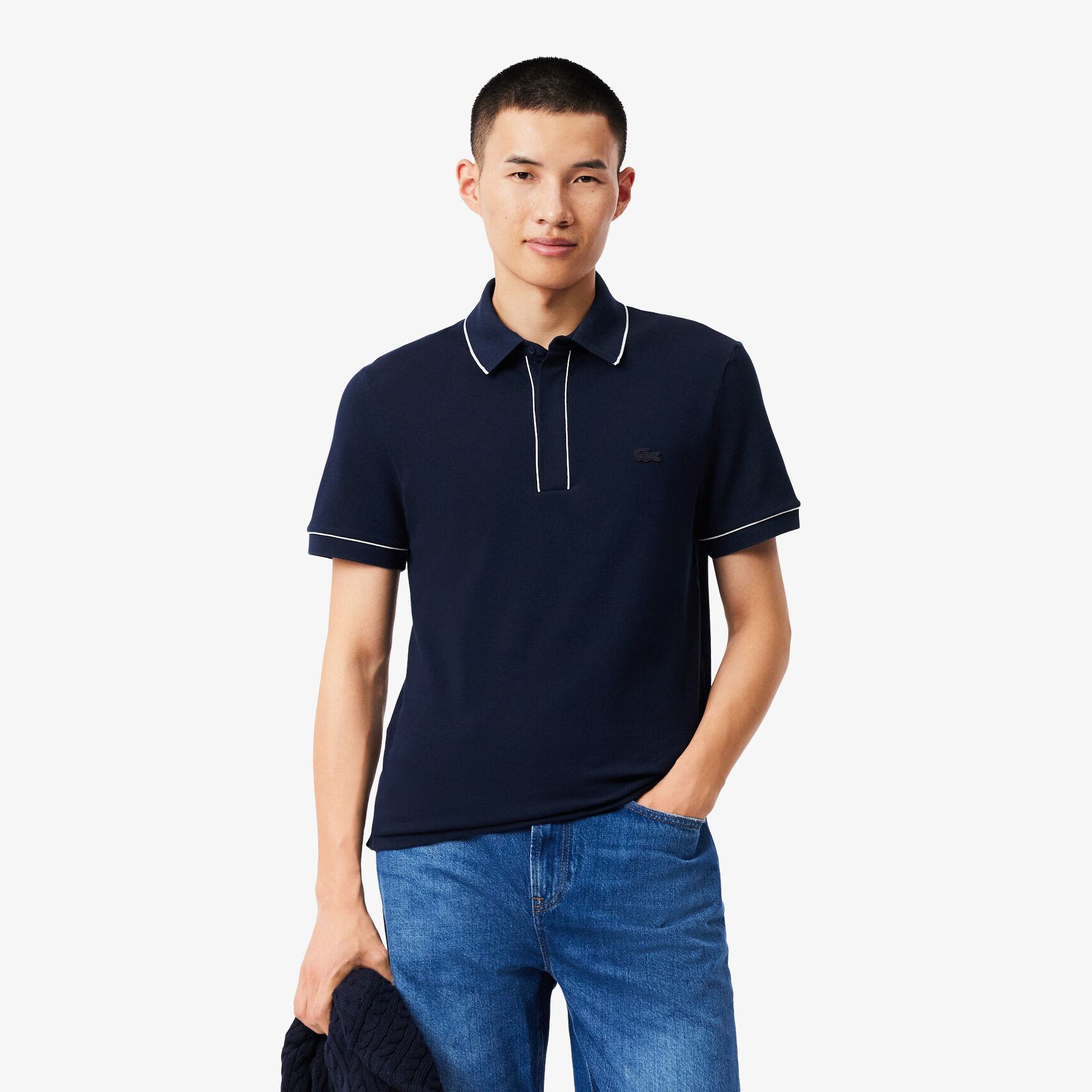 Regular Fit Paris Stretch Pique Polo Shirt Regular Fit Paris Stretch Pique Polo Shirt - PH8184-00-166