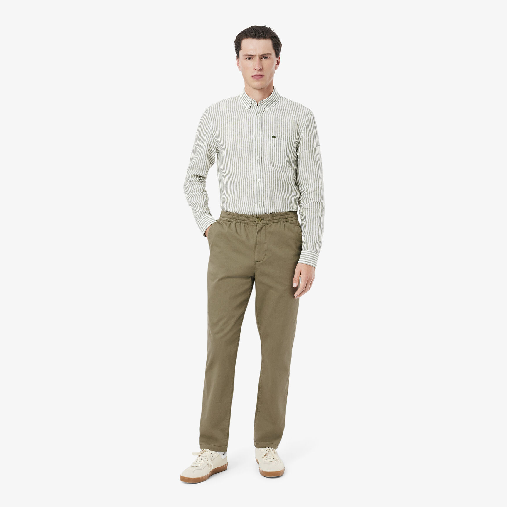 بنطال تشينو من القطن الجبردين بقصّة عادية Regular Fit Cotton Gabardine Chino Pants - XH0062-00-BMY