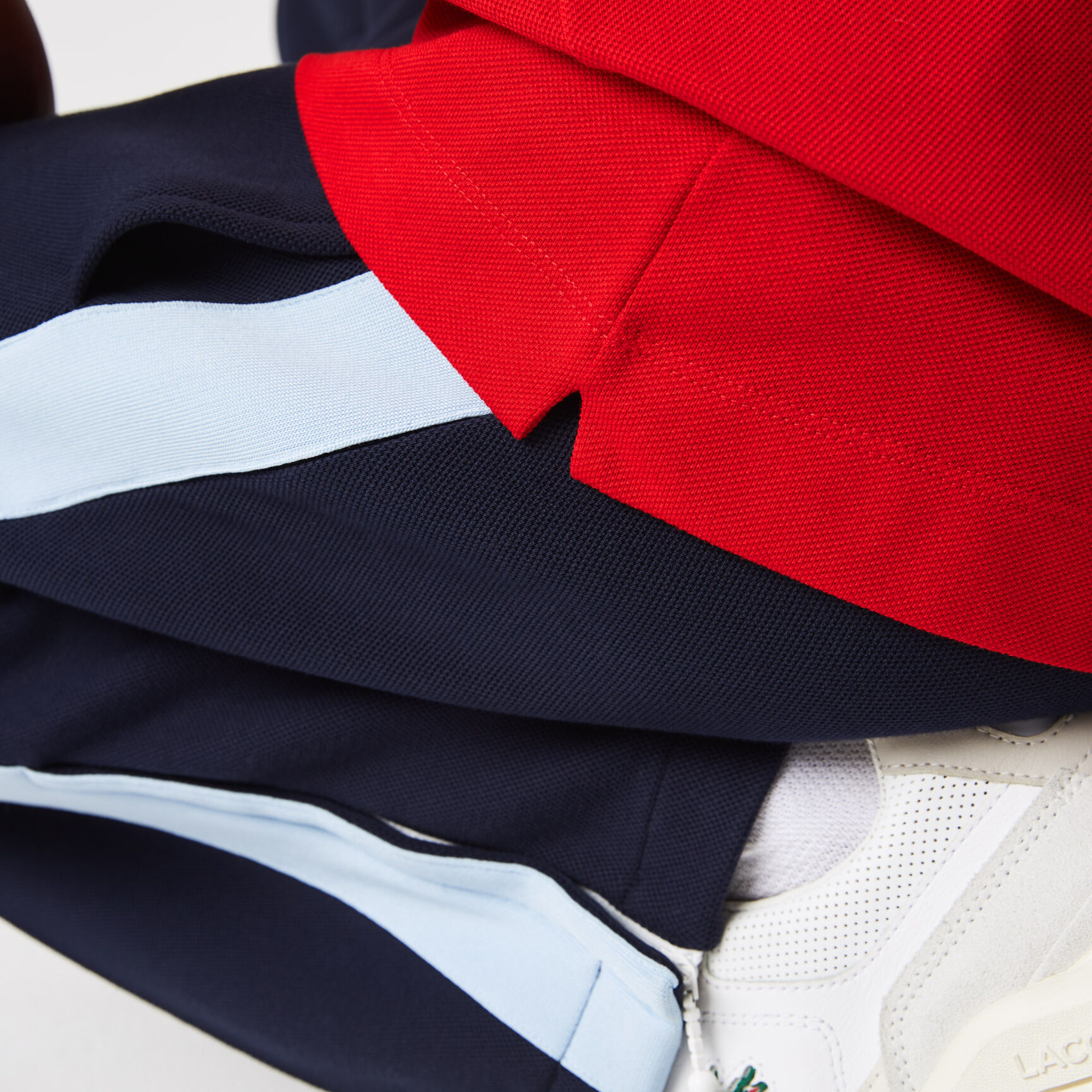 Men&rsquo;s Lacoste Classic Fit Striped Accents Cotton Piqu&eacute; Polo Shirt