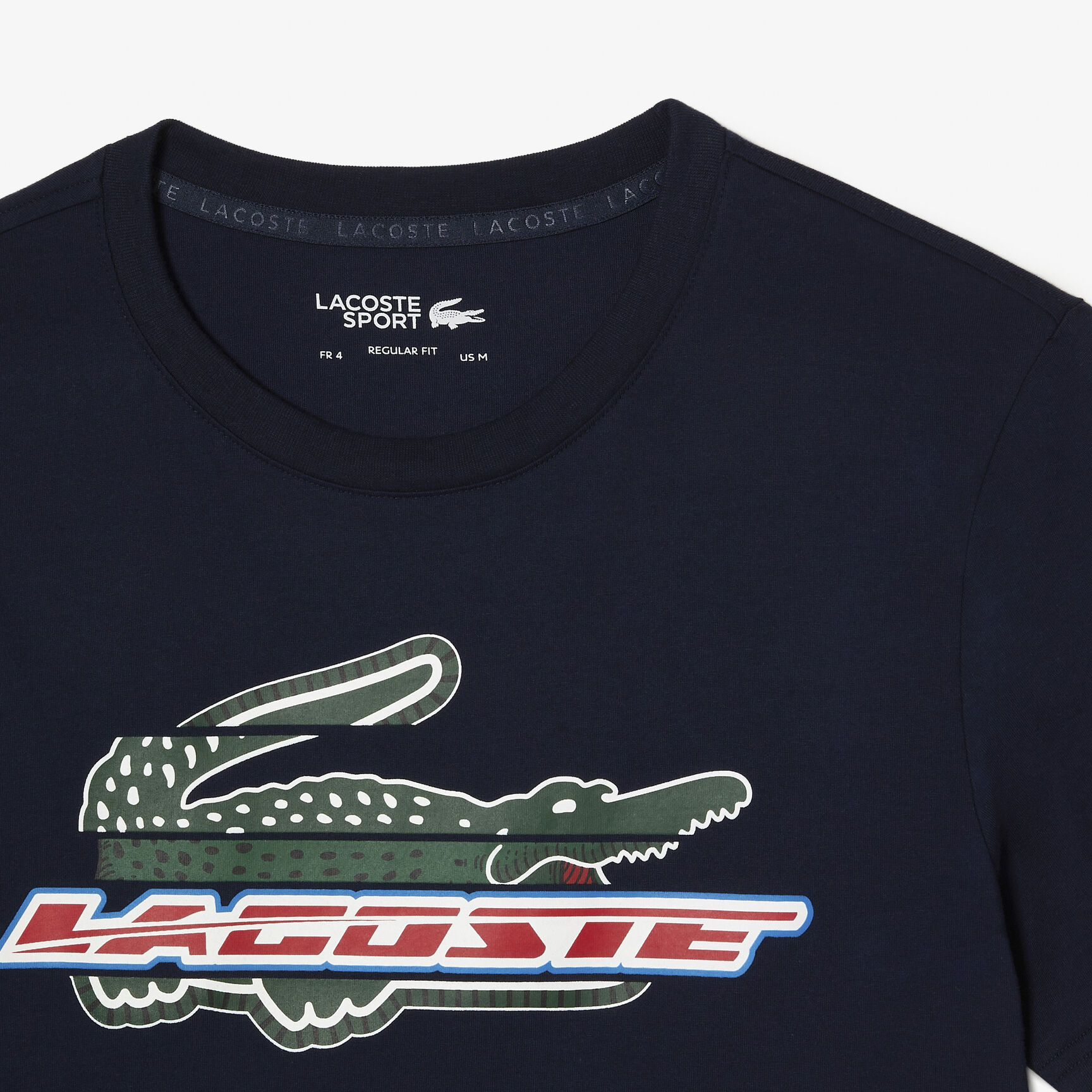 تيشيرت لاكوست قطن عضوي بقصة عادية للرجال مجموعة Lacoste SPORT تيشيرت لاكوست قطن عضوي بقصة عادية للرجال مجموعة Lacoste SPORT