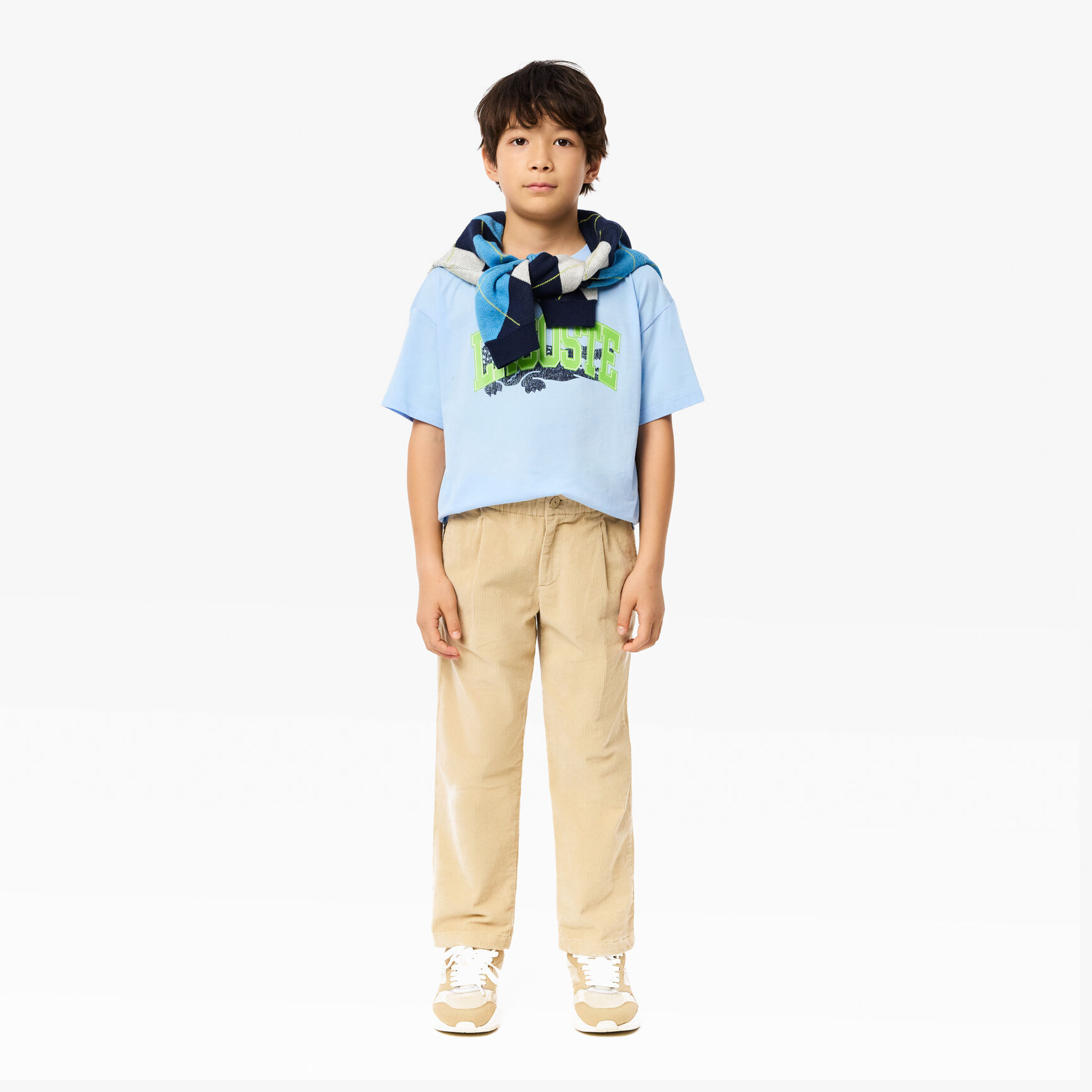 تي شيرت جيرسيه بطبعة تمساح Crocodile Print Jersey T-shirt - TJ2444-00-HBP