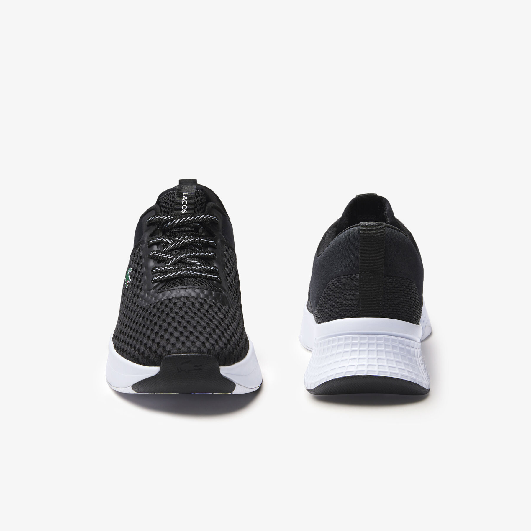 lacoste men s court drive textile trainers