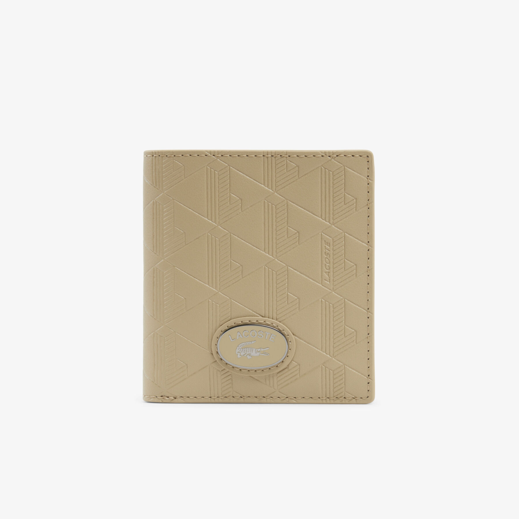 محفظة جلدية صغيرة بنقش أحادي اللون Monogram Compact Leather Billfold - NH4575MR-C87