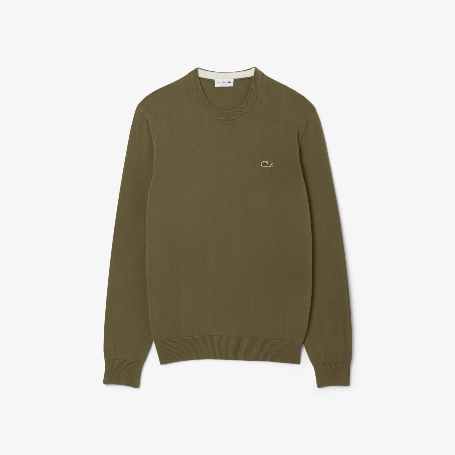 Monochrome Crew Neck Cotton Sweater - AH1985-00-E9F