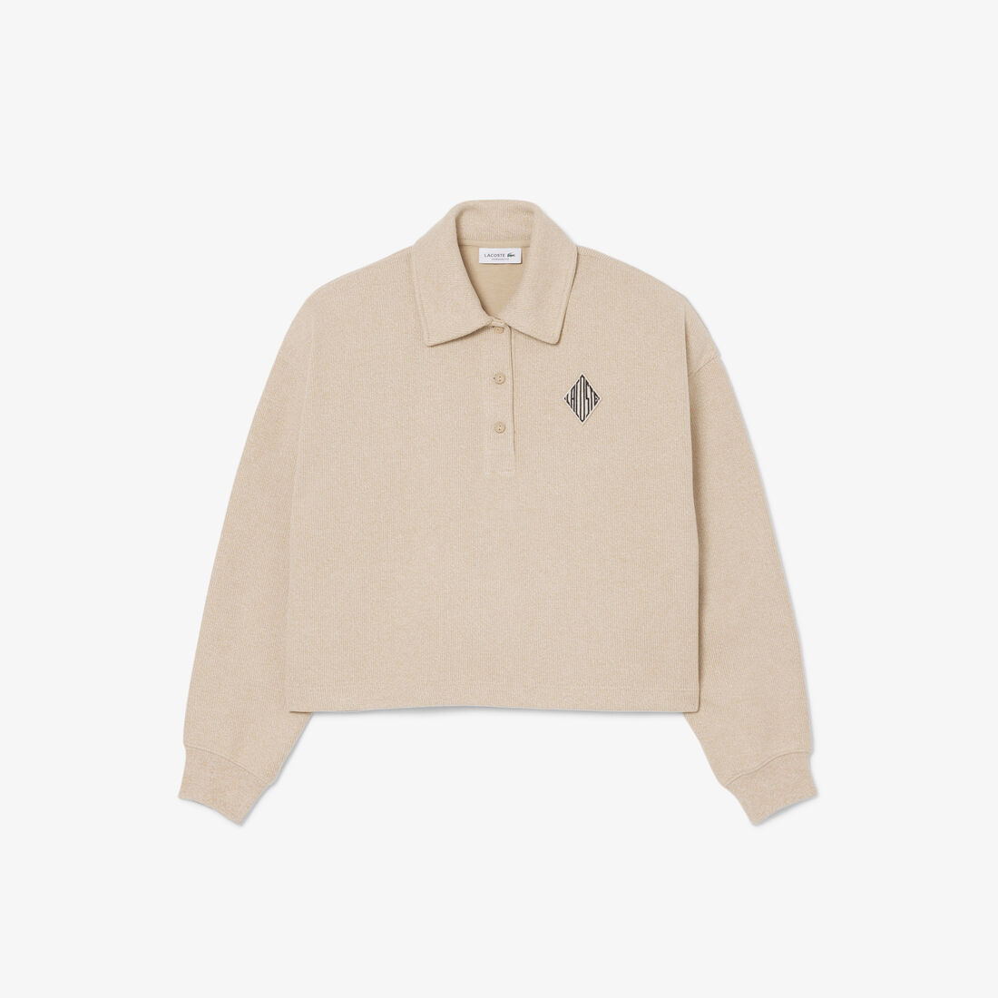 Oversized Ribbed Polo Sweatshirt Oversized Ribbed Polo Sweatshirt - SF9781-00-4KI