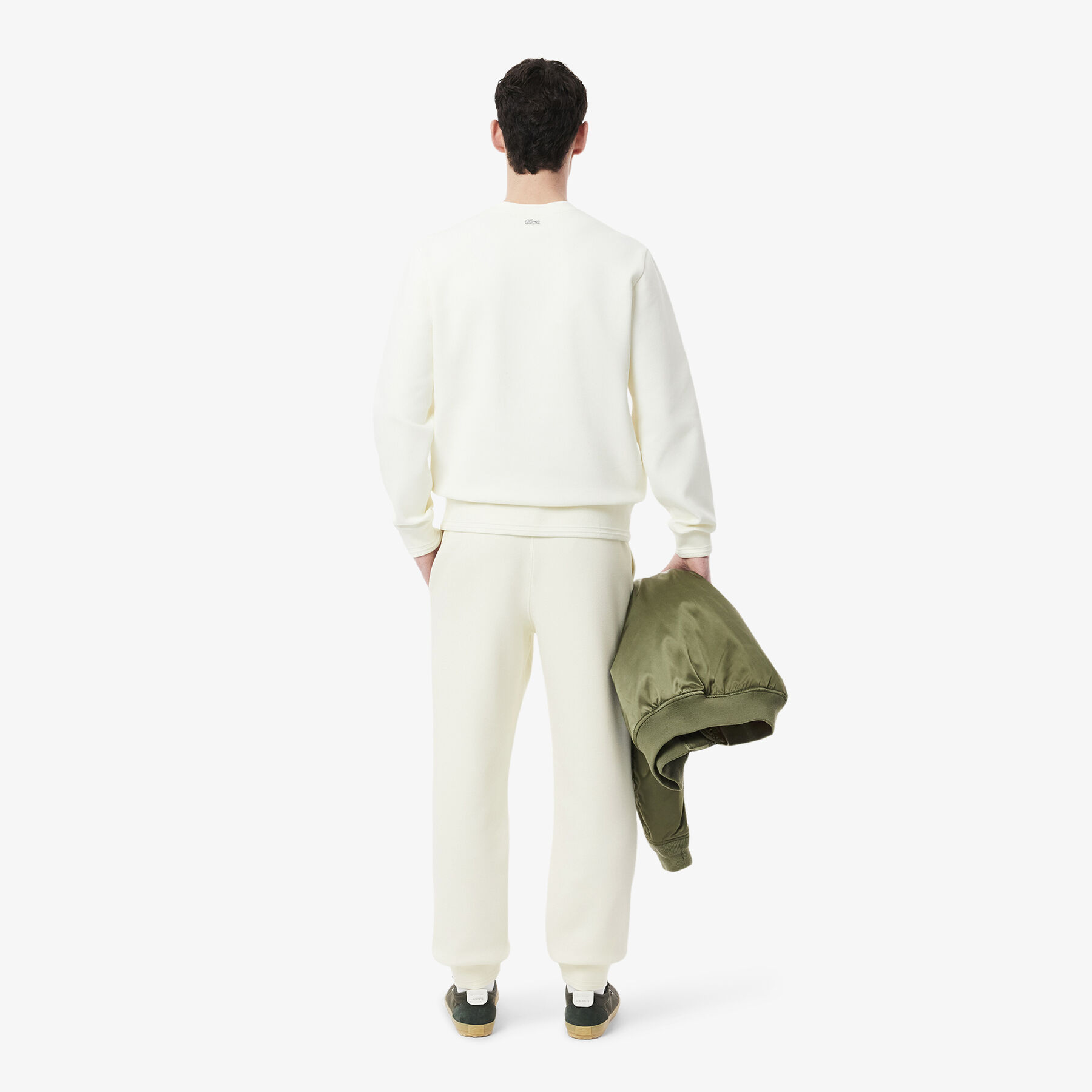 lacoste double face pique sweatpants