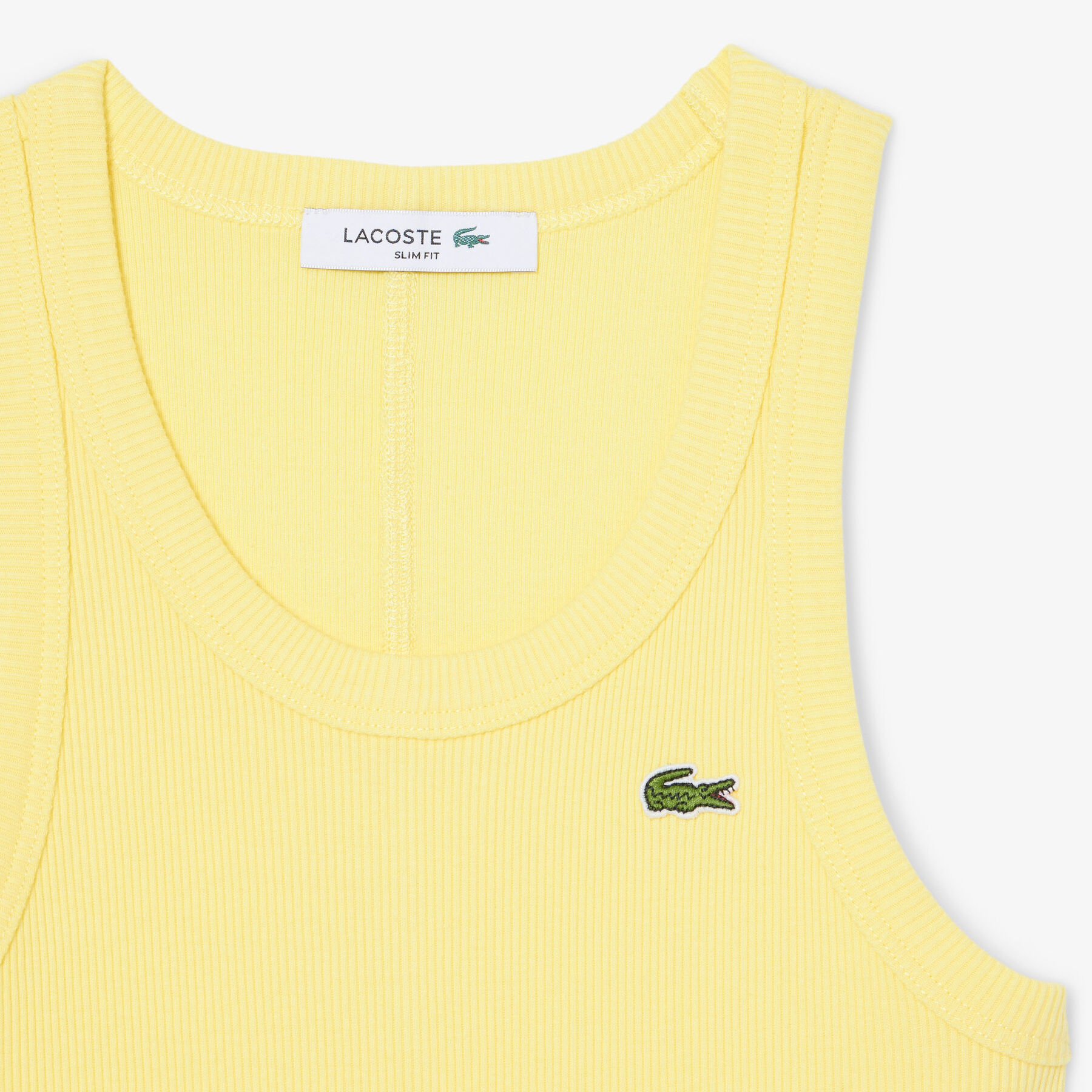 تيشيرت قطني ضيق بدون أكمام Slim Fit Ribbed Cotton Tank Top - TF5388-00-107