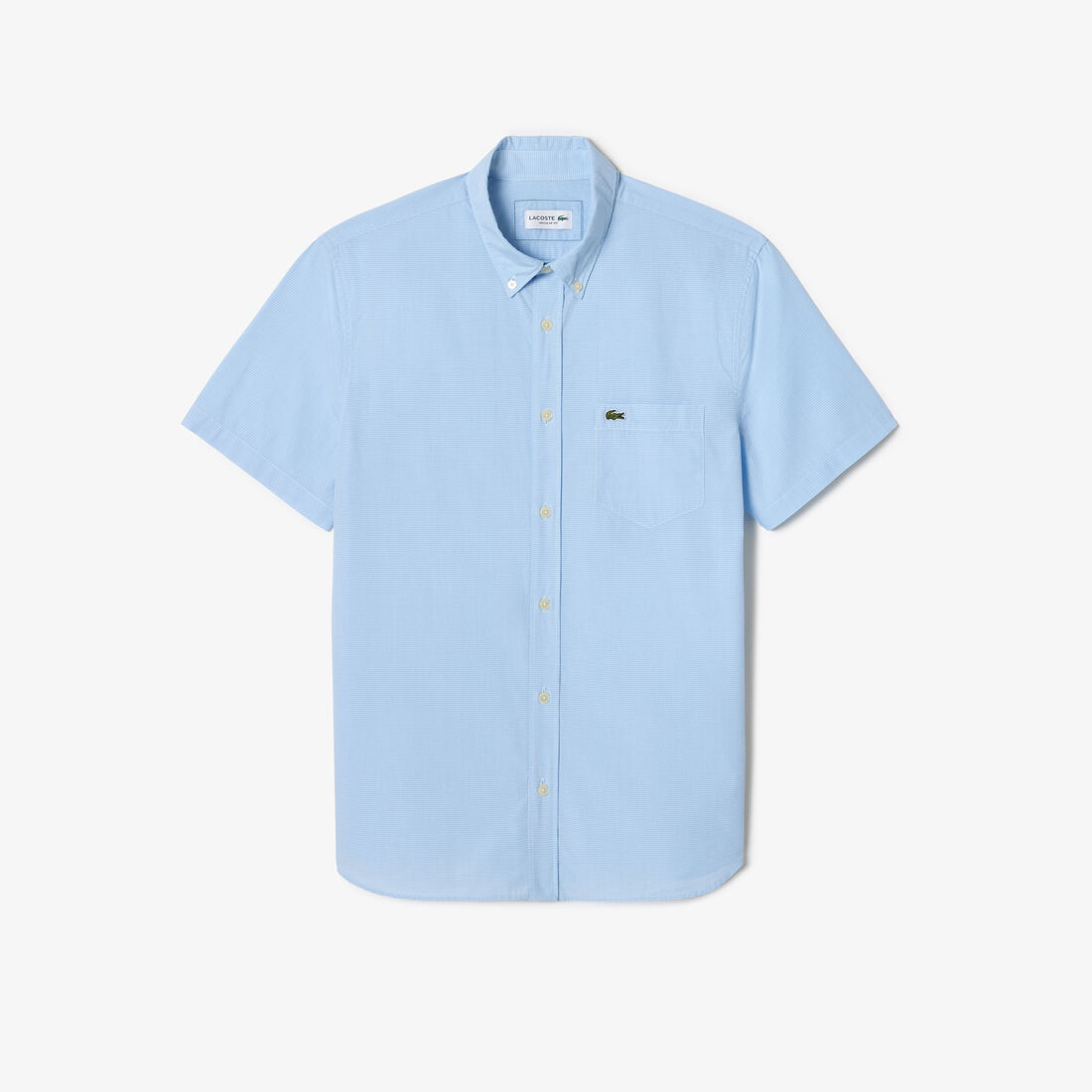 Short Sleeved Regular Fit Gingham Print Shirt - CH5622-00-F6Z