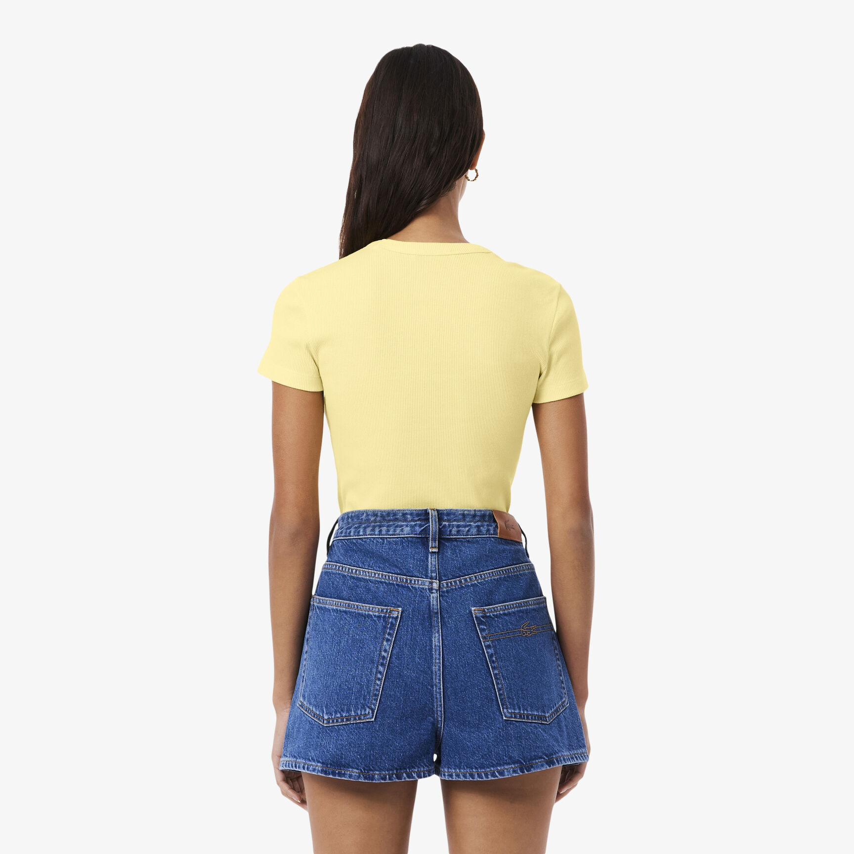 Slim Fit Ribbed Cotton T-shirt Slim Fit Ribbed Cotton T-shirt - TF5538-00-107