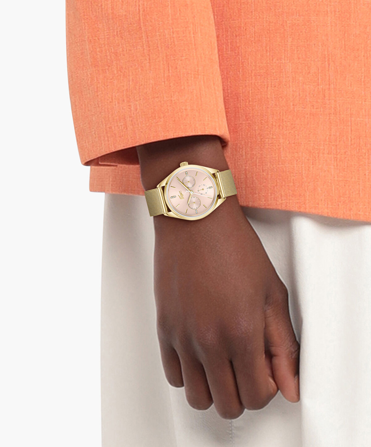 Thin Gold-plated Steel Women's Watch