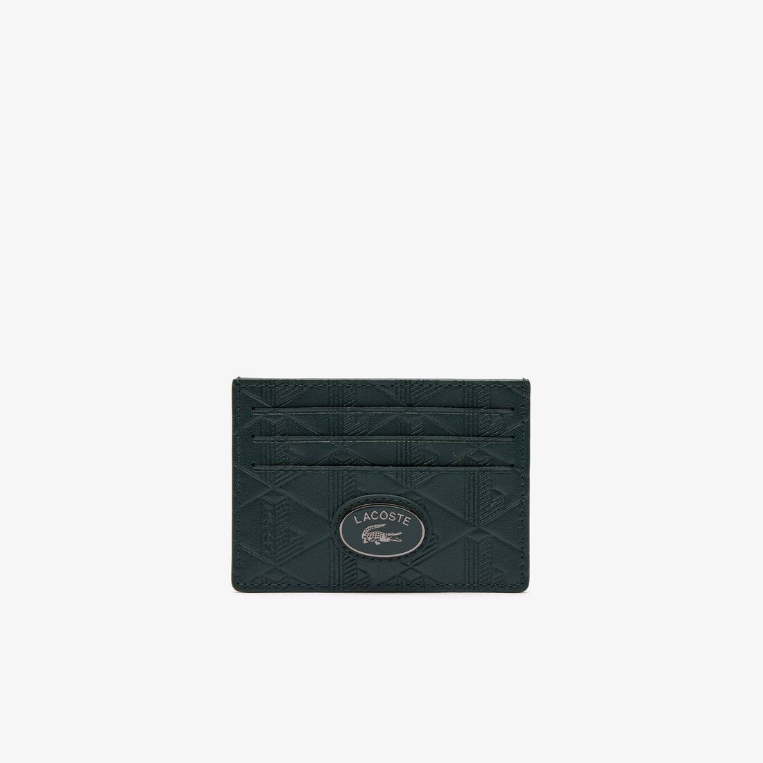 Leather Monogram Print Card Holder - NH4397MR-B43