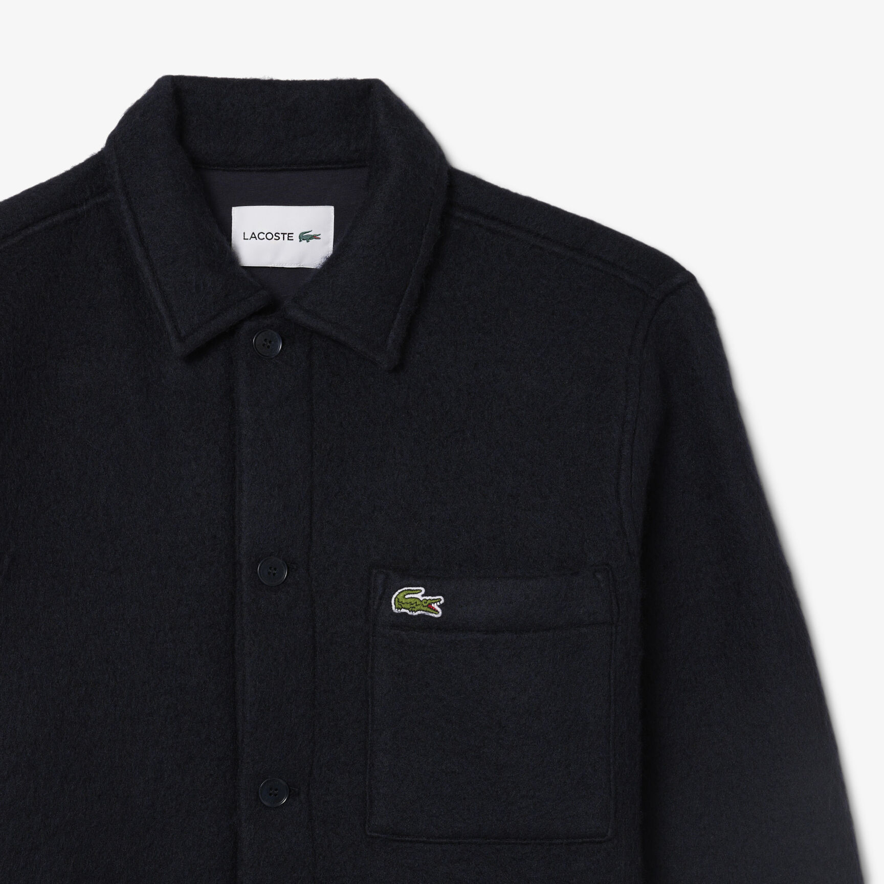 Wool Blend Felt Overshirt - CH8997-00-HDE