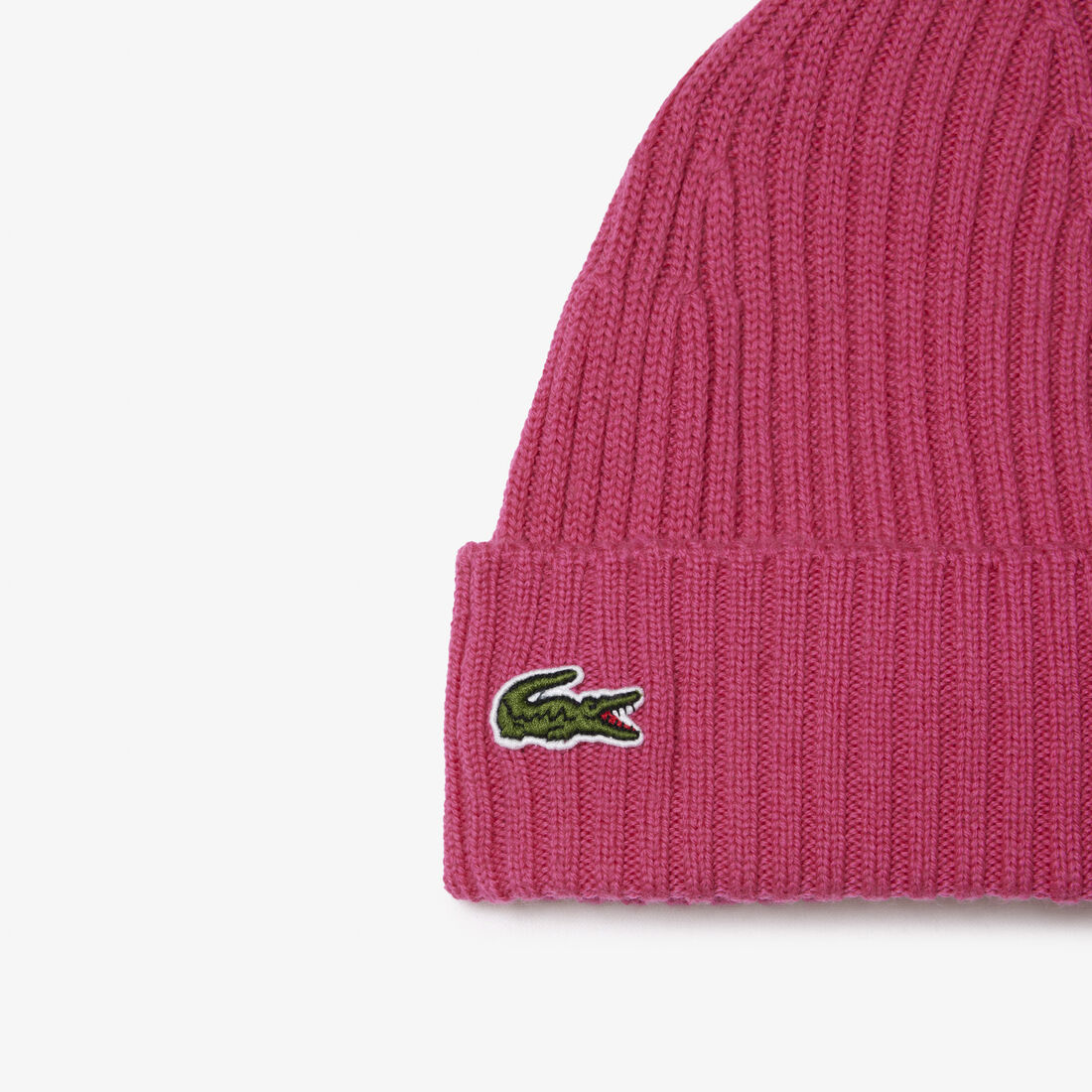 Rib Knit Brushed Wool Beanie Unisex Lacoste Ribbed Wool Beanie - RB0001-00-SQI