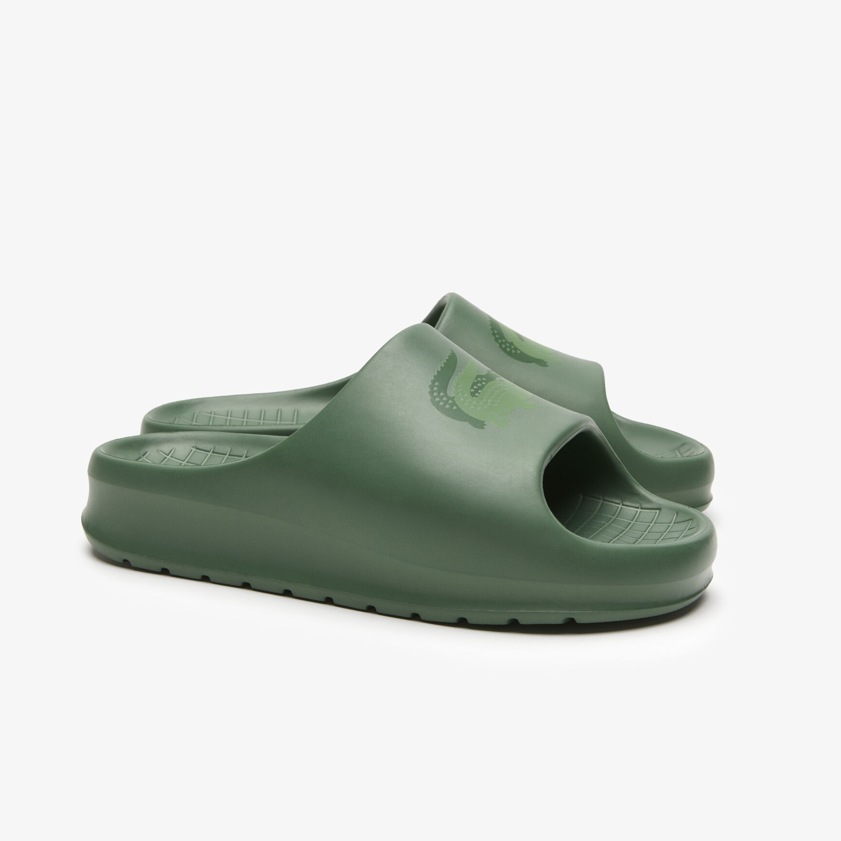 Women's Lacoste Croco 2.0 Evo Synthetic Slides - 45CFA0005-GG2