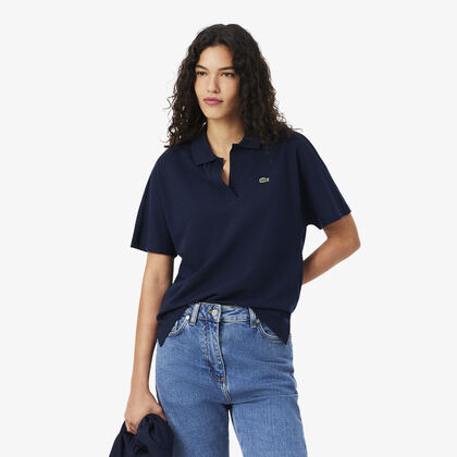 Relaxed Fit Fluid Pique Polo Shirt