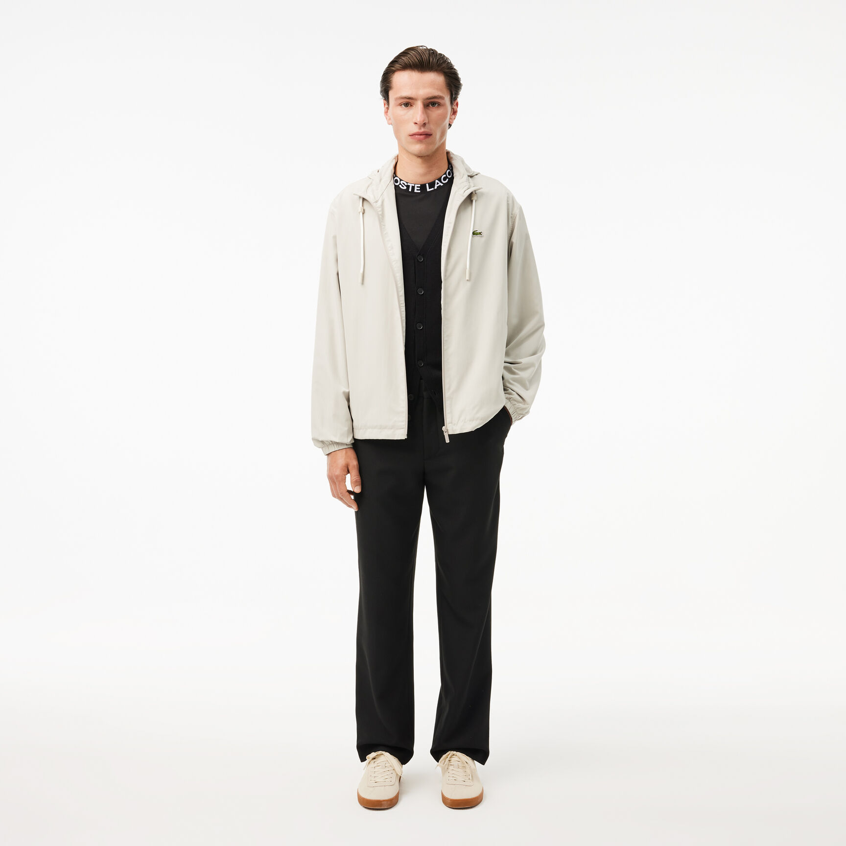 Jacquard Neck Pique T-shirt Jacquard Neck Pique T-shirt - TH7488-00-031