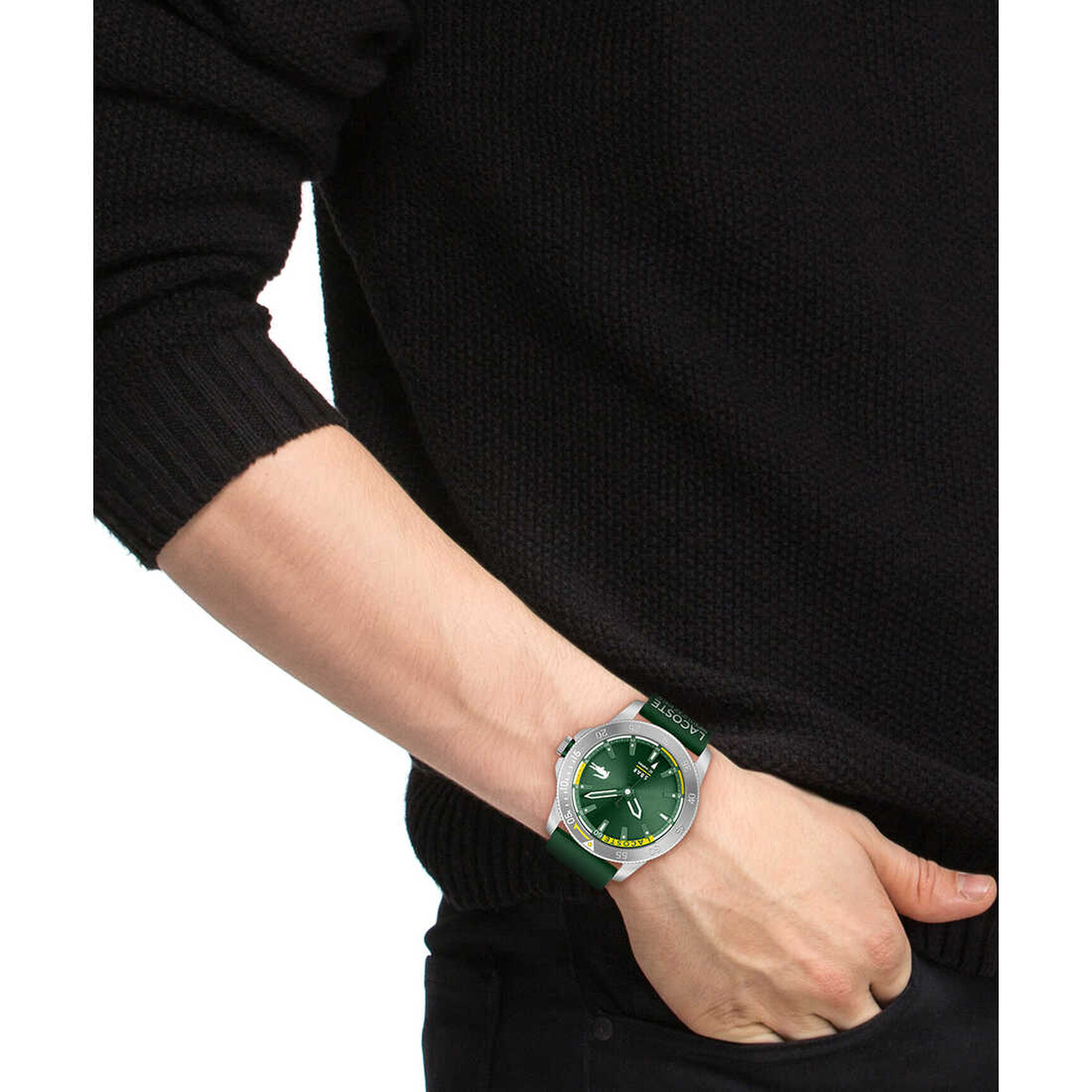 ساعة رجالية غير معدنية Men Non-metal Watch - 2011332-GRN