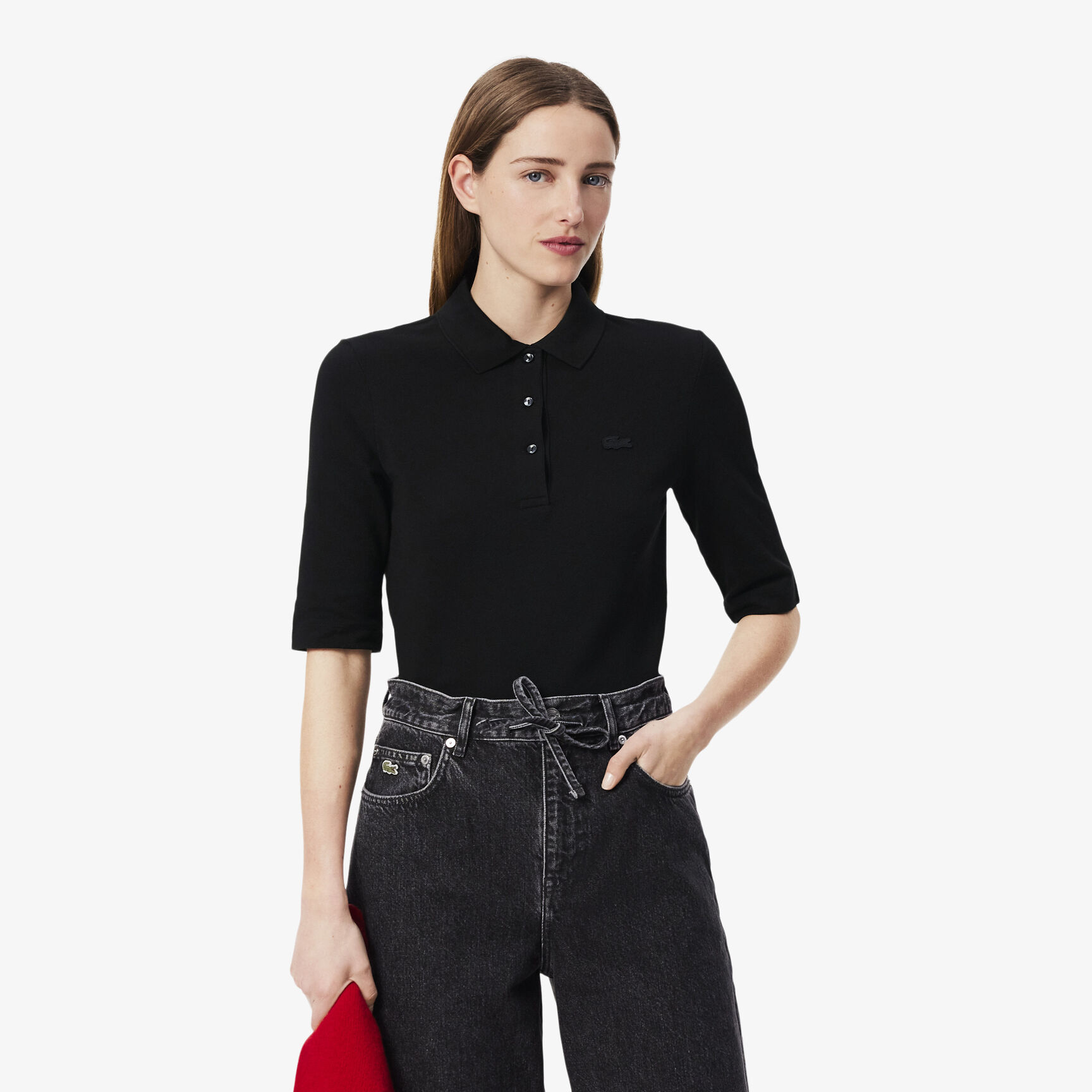 Women's Lacoste Slim Fit Supple Cotton Polo Shirt - PF0503-00-031