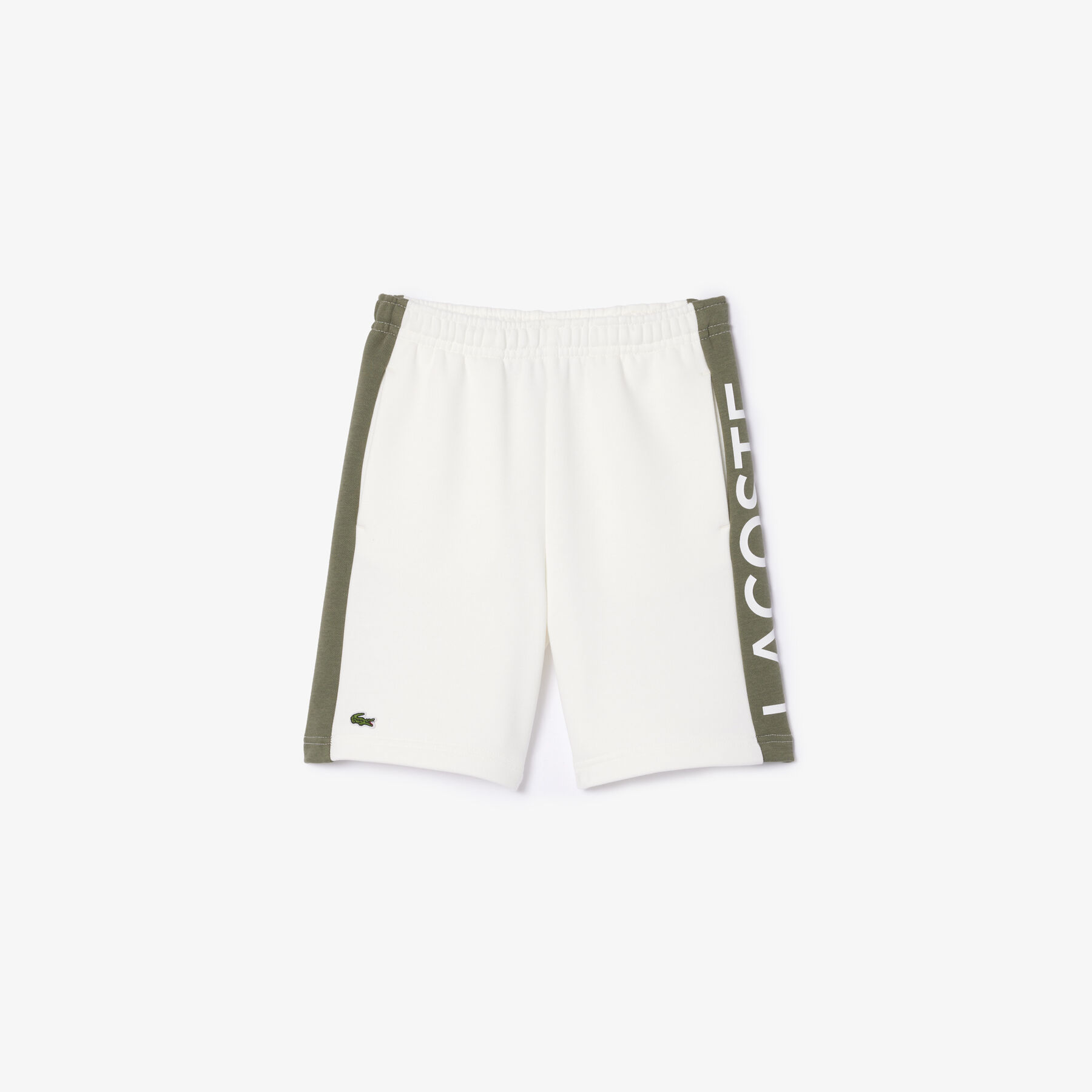 Kids' Lacoste Colour-Stripe Organic Cotton Shorts kids lacoste colour stripe organic cotton shorts