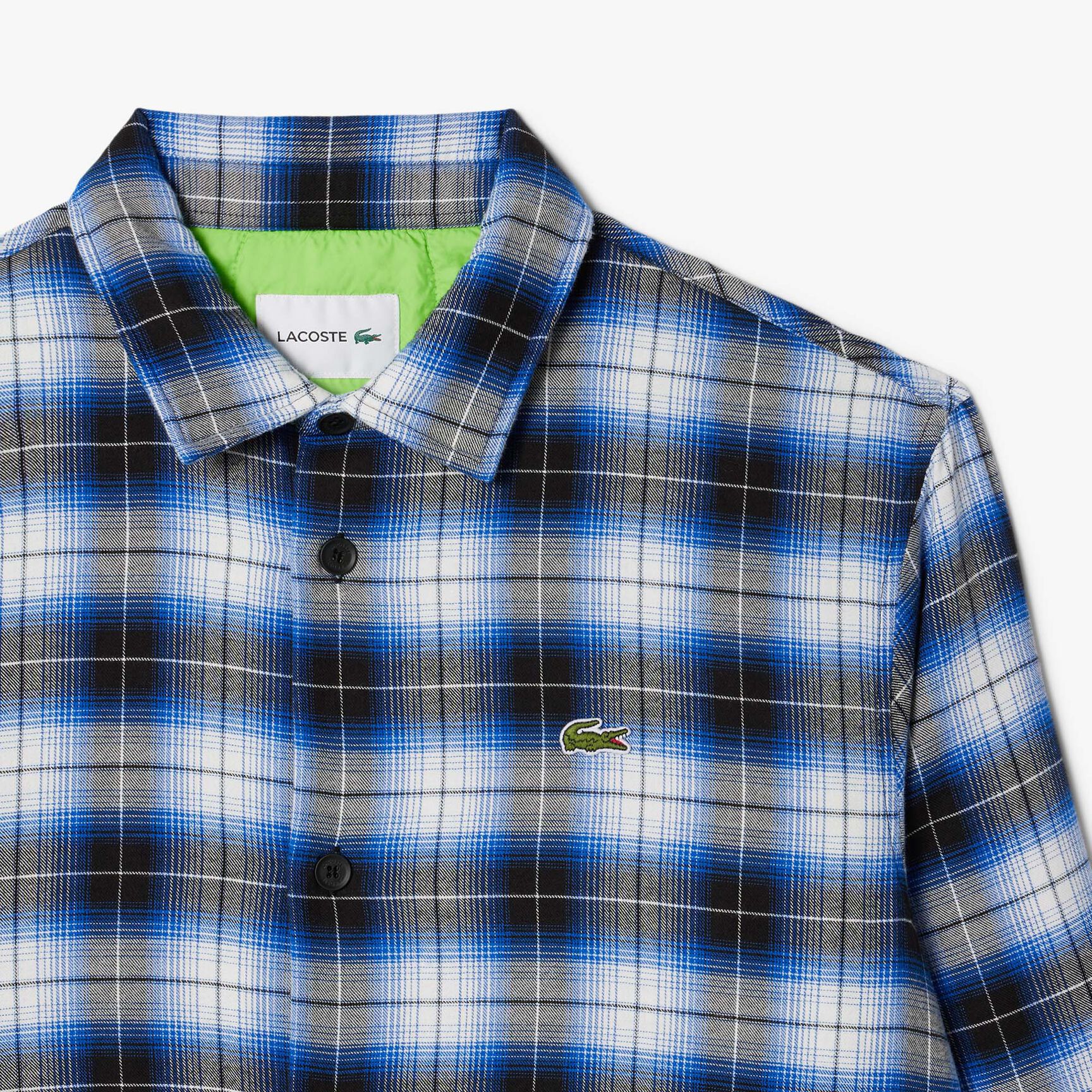 Oversized Plaid Overshirt - CH3499-00-WT5