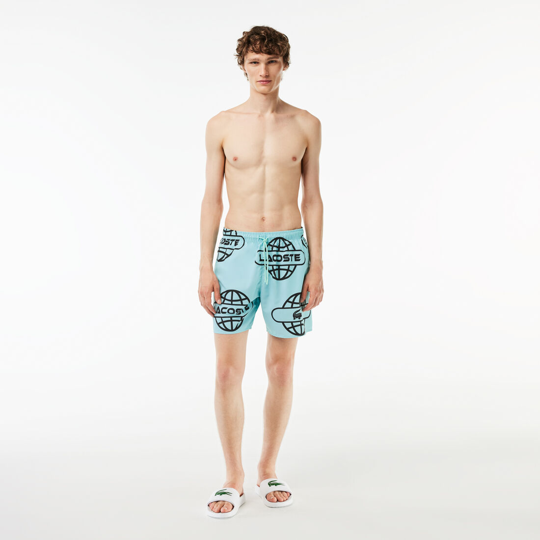 Lacoste Globe Print Swimsuit - MH1873-00-KI4