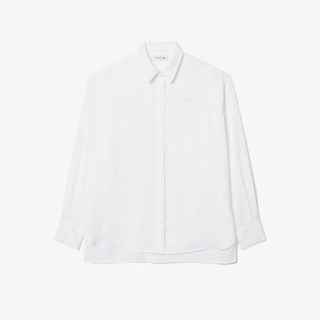 Oversized Fluid Print Shirt lacoste oversized fluid print shirt