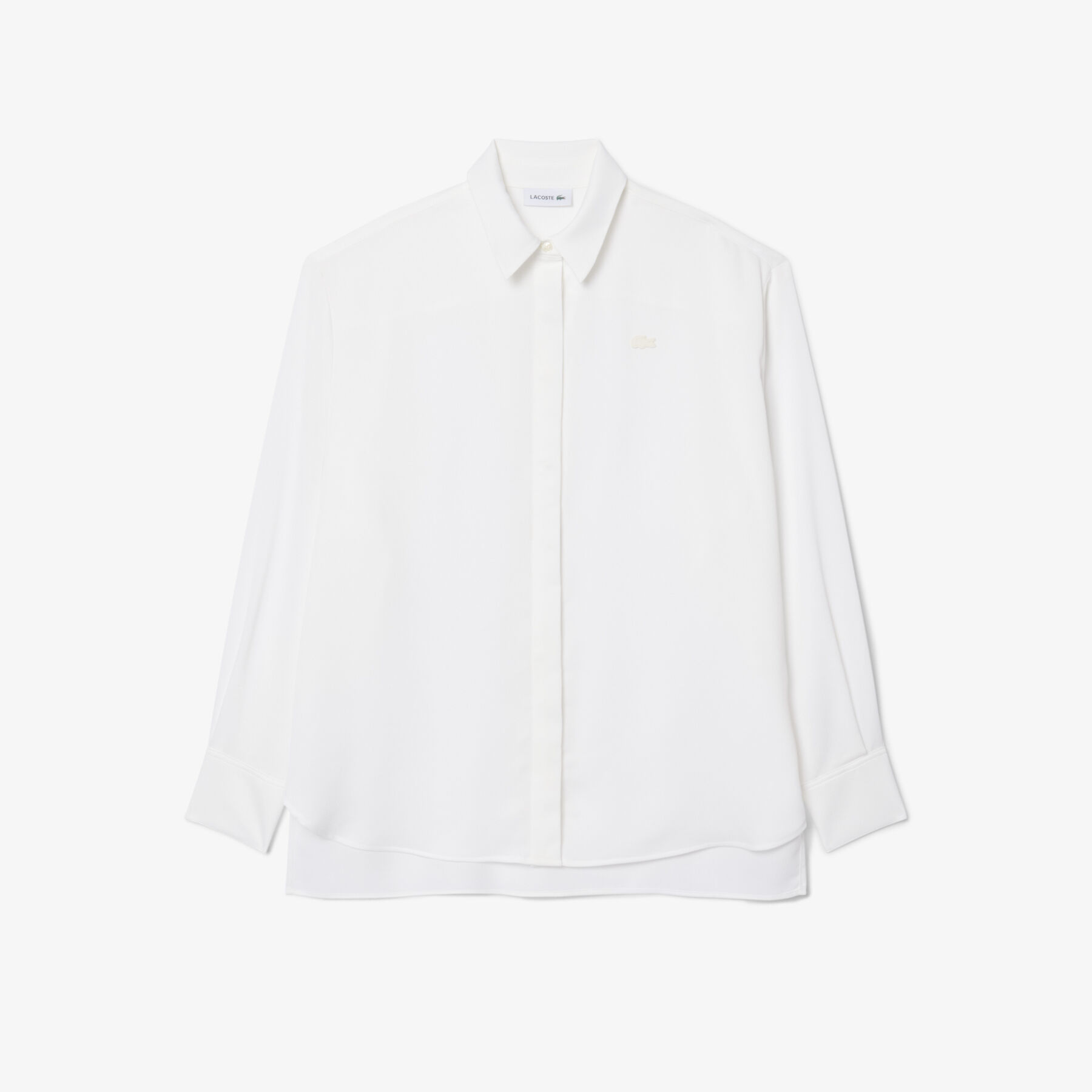 Oversized Fluid Print Shirt lacoste oversized fluid print shirt