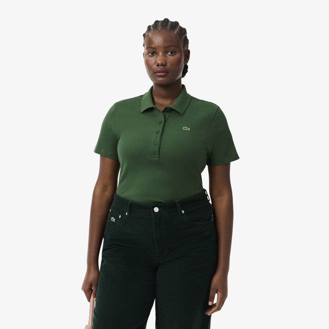 Slim Fit L.12.D Ribbed Cotton Polo Shirt Slim Fit L.12.D Ribbed Cotton Polo Shirt - DF5377-00-132