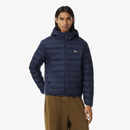 lacoste water repellent down windbreaker