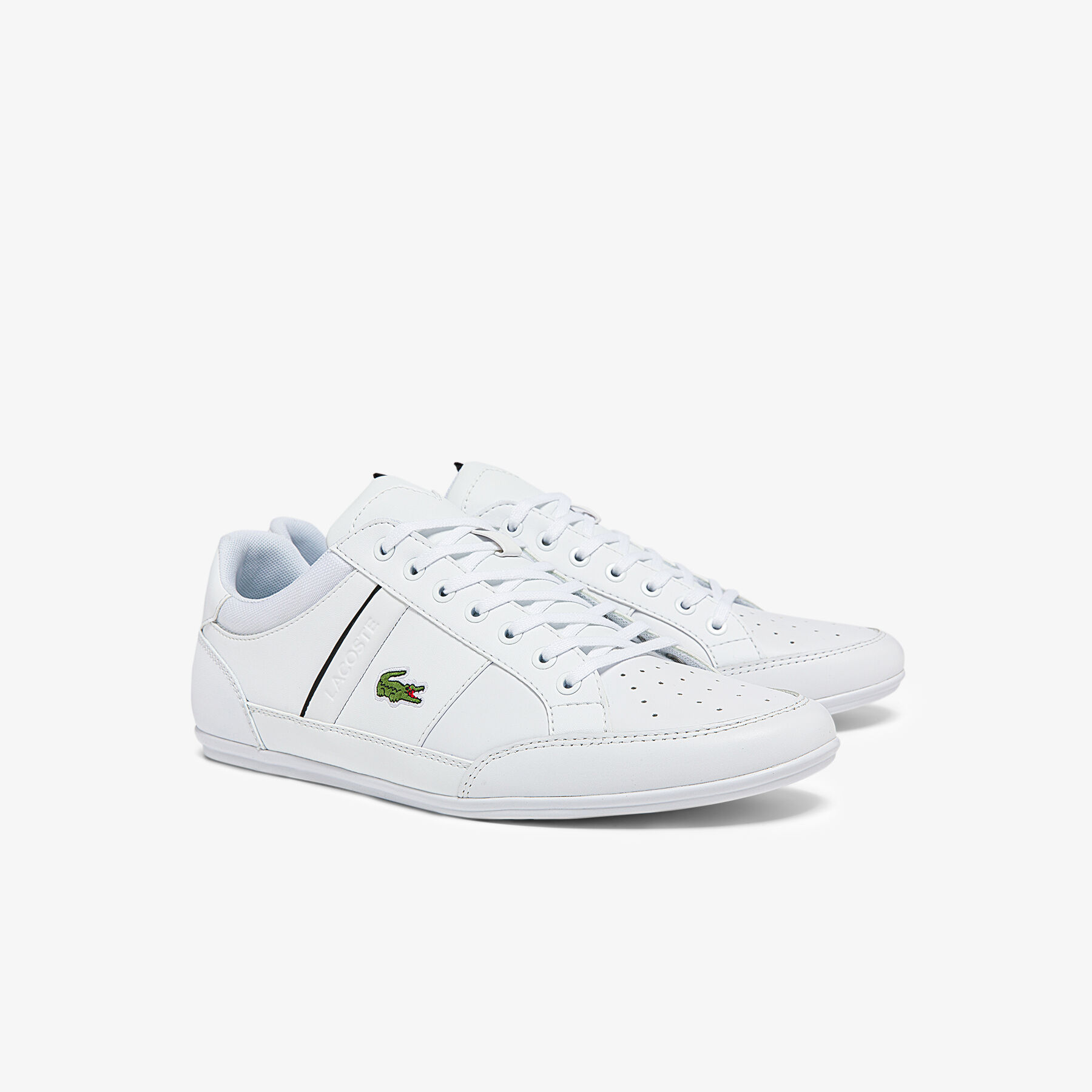 lacoste men s chaymon synthetic and leather sneakers