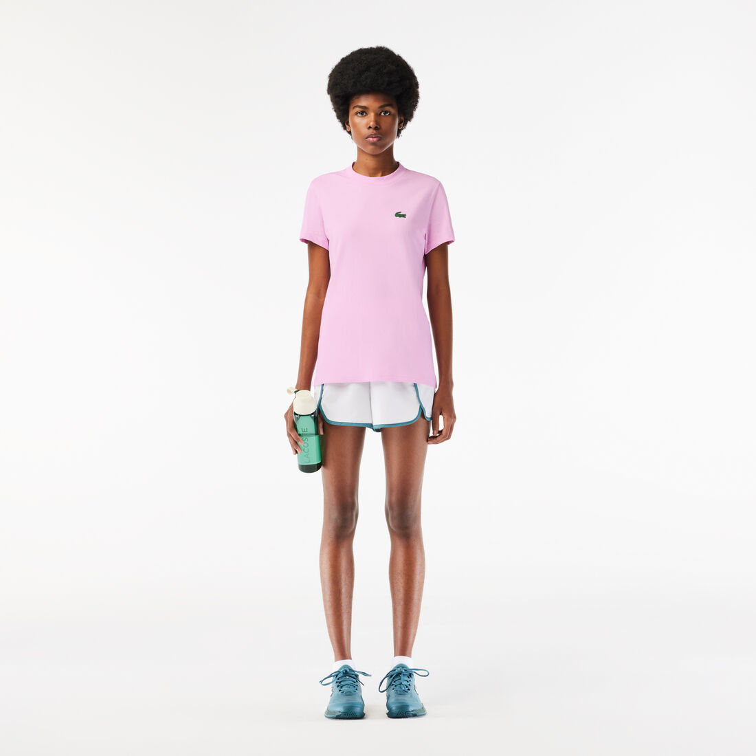 تي شيرت رياضي من القطن التقني فائق الجفاف Women's Lacoste SPORT Organic Cotton Jersey T-Shirt - TF9246-00-IXV