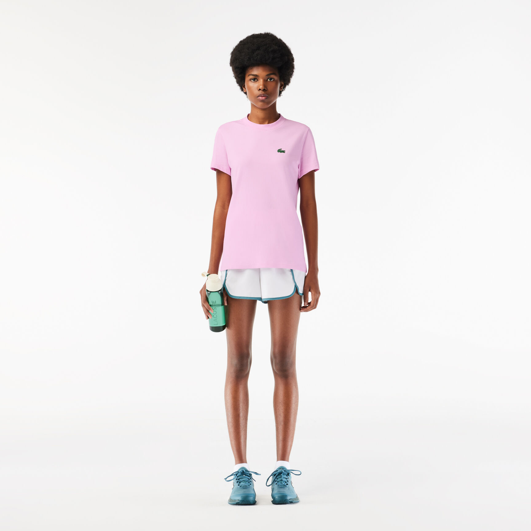 تي شيرت رياضي من القطن التقني فائق الجفاف Women's Lacoste SPORT Organic Cotton Jersey T-Shirt - TF9246-00-IXV