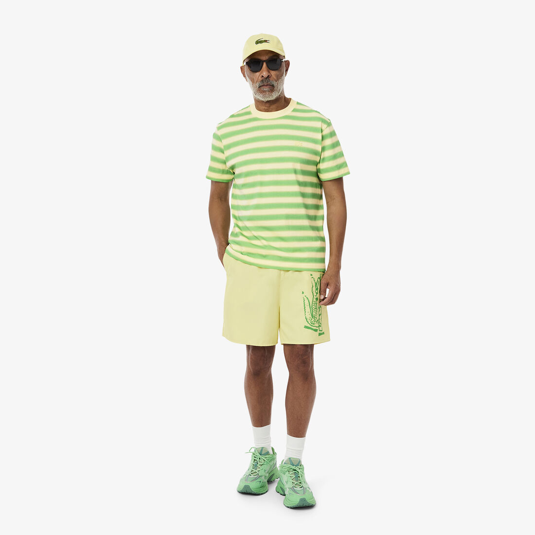 تي شيرت جيرسي بطبعة مخططة Stripe Print Jersey T-shirt - TH0290-00-DI2