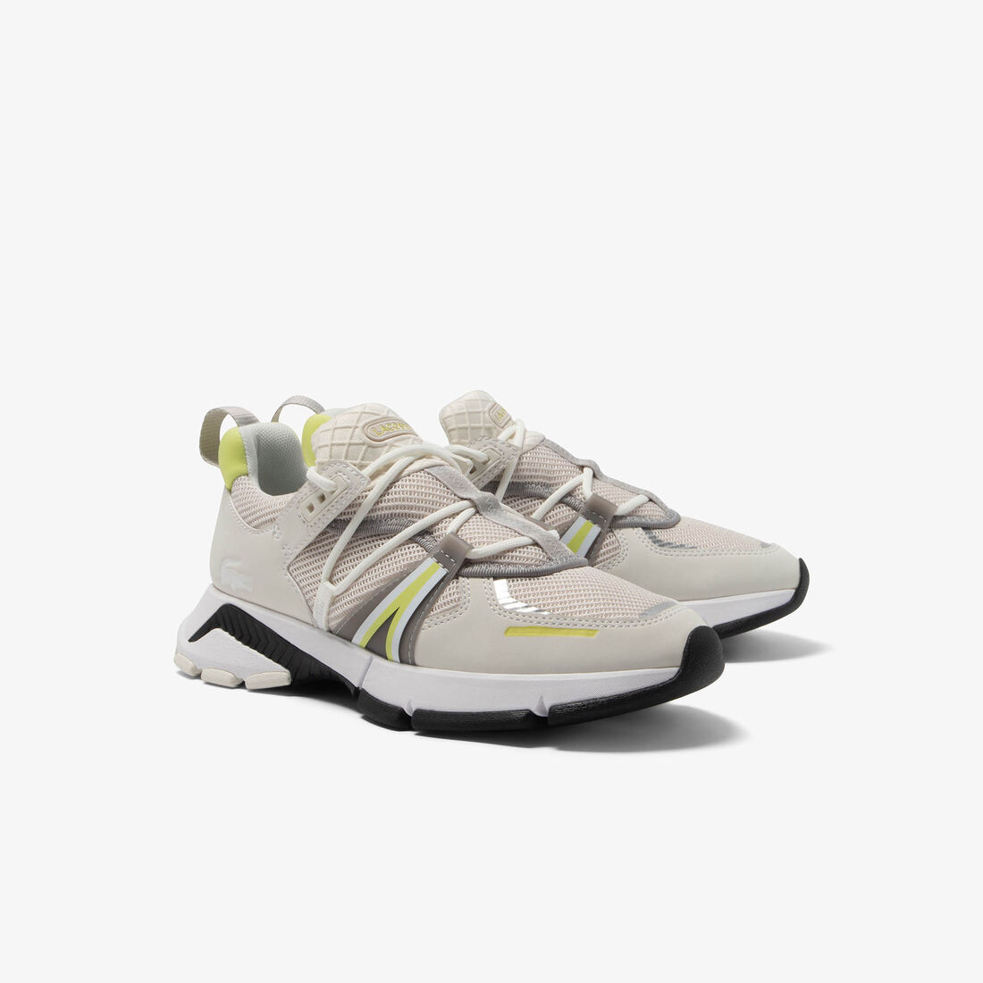 سنيكرز L003 قماش مزين بأربطة للنساء Women's Textile Lace System L003 Trainers - 46SFA0002-WP2