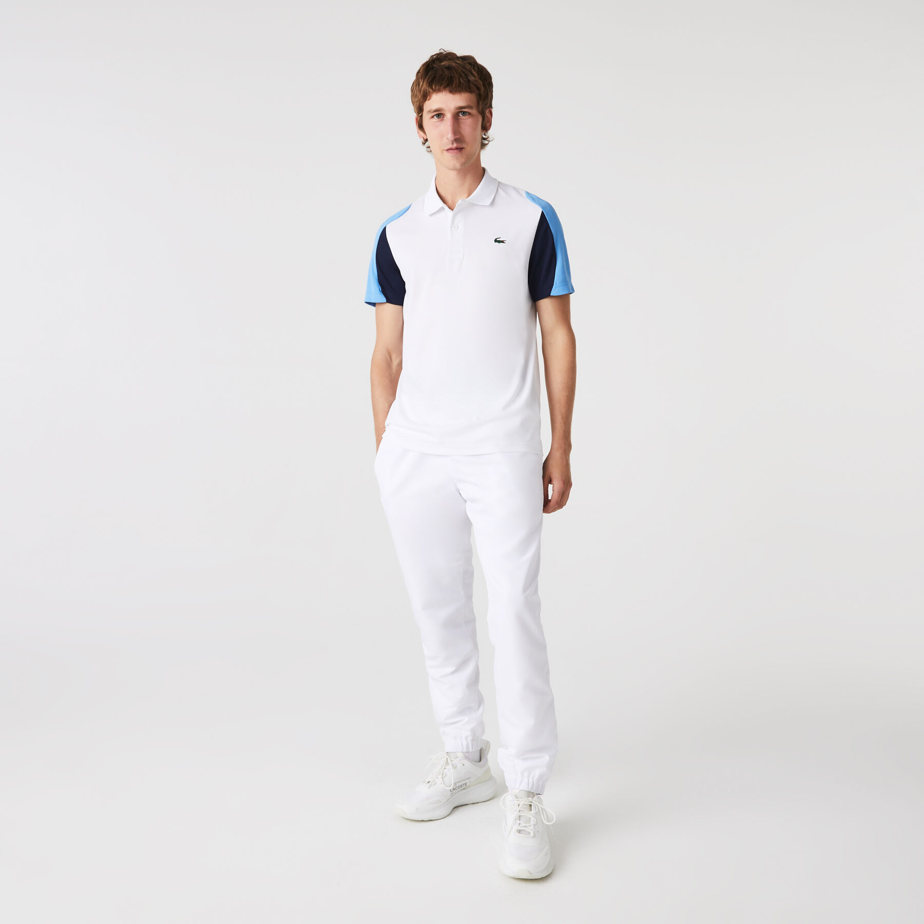 تيشيرت بولو تنس بيكيه مقاوم للتجعد بقصة عادية للرجال مجموعة Lacoste SPORT لاكوست تيشيرت بولو تنس بيكيه مقاوم للتجعد بقصة عادية للرجال مجموعة lacoste sport