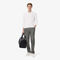 بنطال صوف شيفرون بقصّة مستقيمة Straight Fit Chevron Wool Pants - HH5728-00-UWC