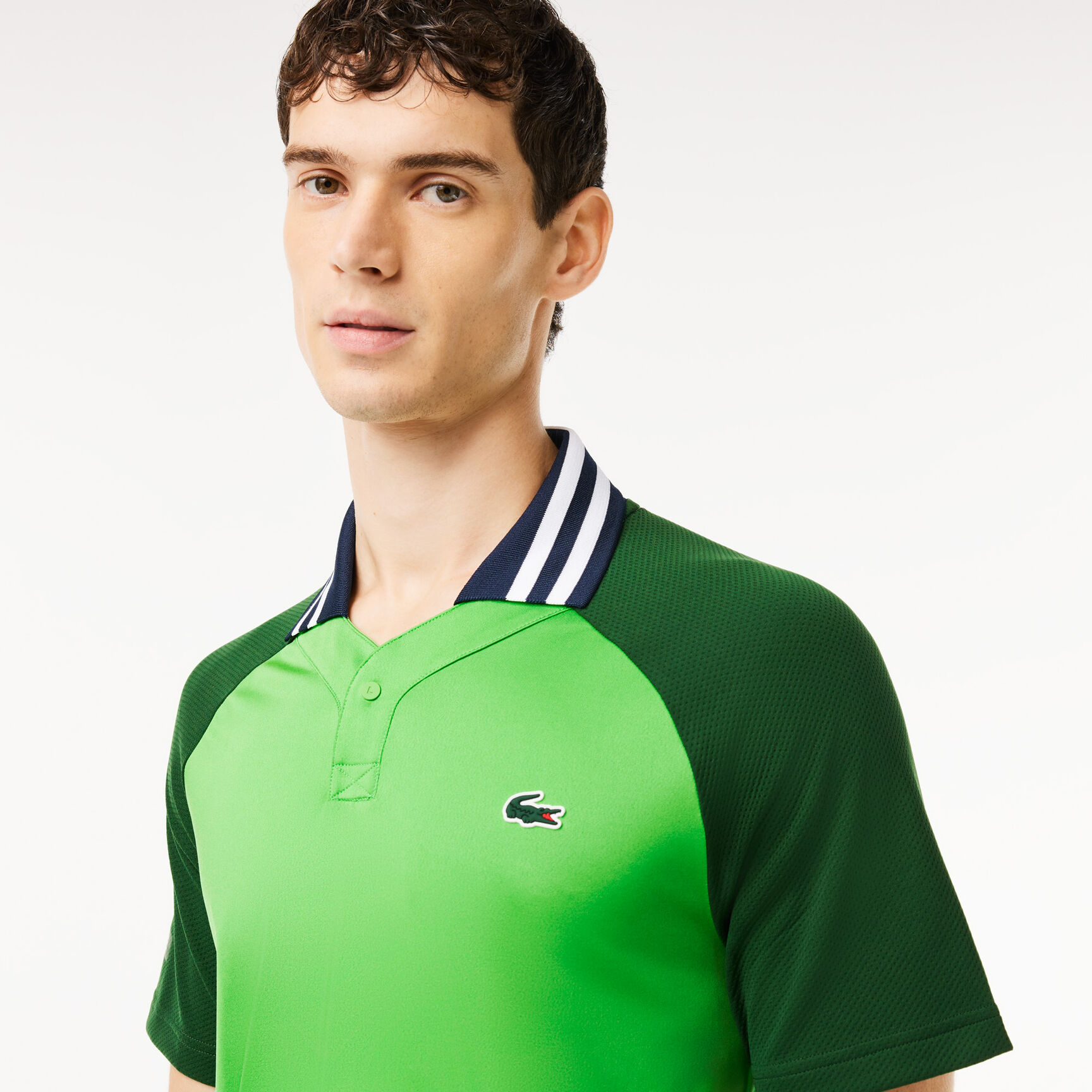قميص بولو للتنس من لاكوست × دانييل ميدفيديف Lacoste x Daniil Medvedev Ultra-Dry Tennis Polo Shirt - DH7381-00-IUX
