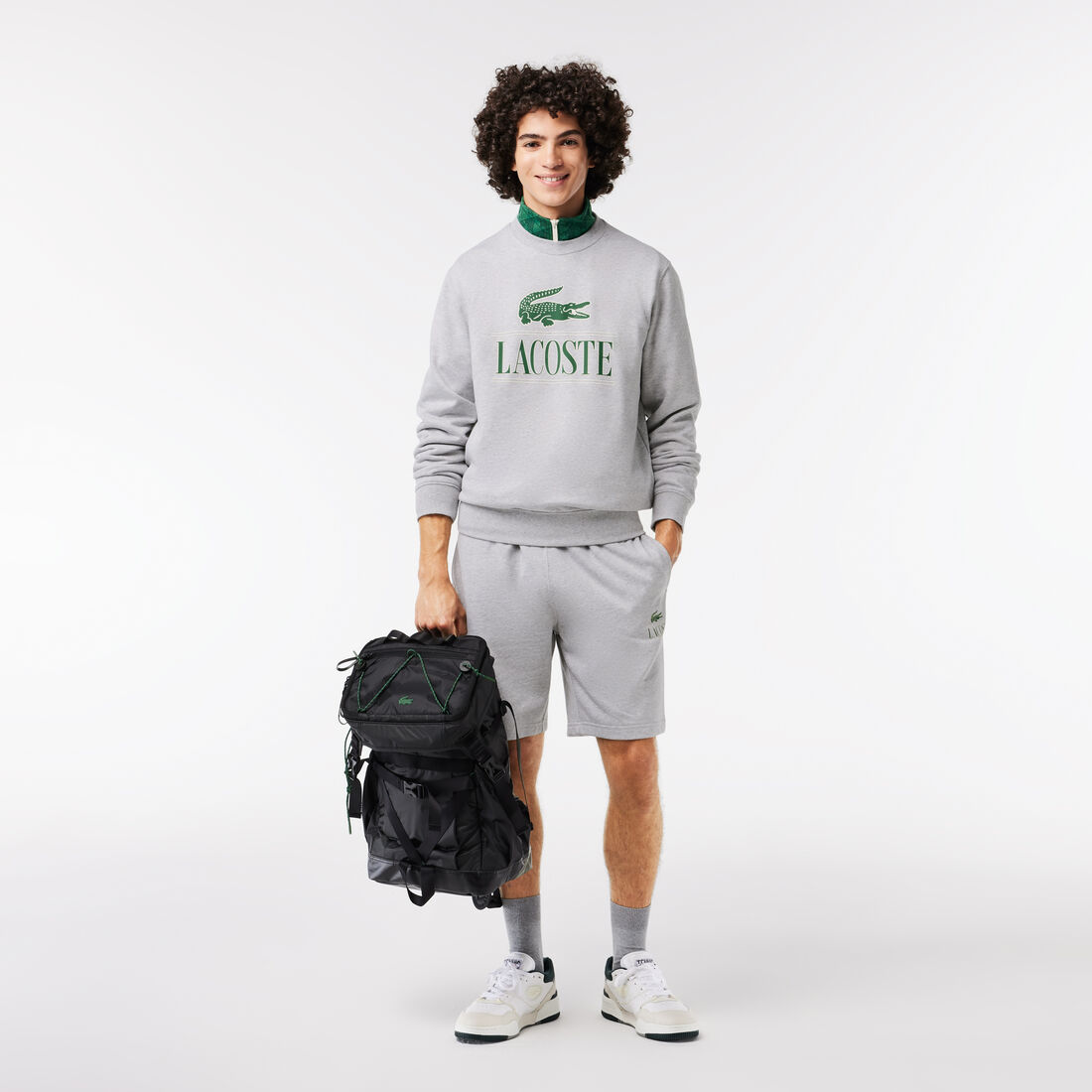 Signature Print Fleece Shorts Lacoste Signature Print Jogger Shorts - GH1220-00-CCA