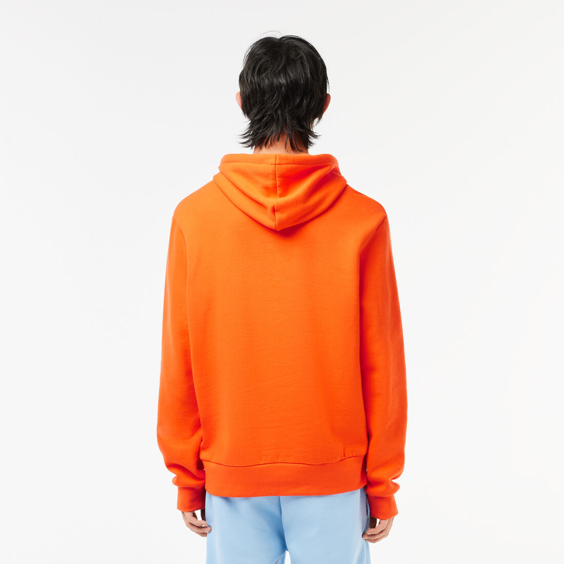 Fleece Hoodie Men's Lacoste Organic Cotton Hooded Jogger Sweatshirt - SH9623-00-SJI