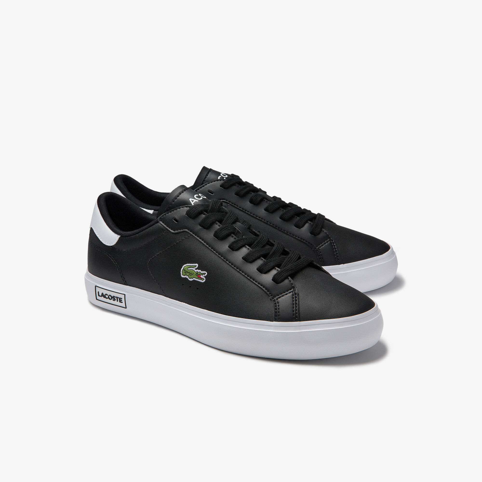 Men's Powercourt Leather and Synthetic Sneakers | Lacoste AE