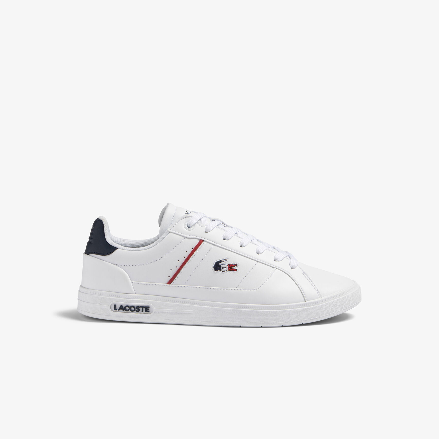 Men's Lacoste Europa Pro Leather Heel Pop Trainers Men's Lacoste Europa Pro Leather Heel Pop Trainers - 45SMA0117-407