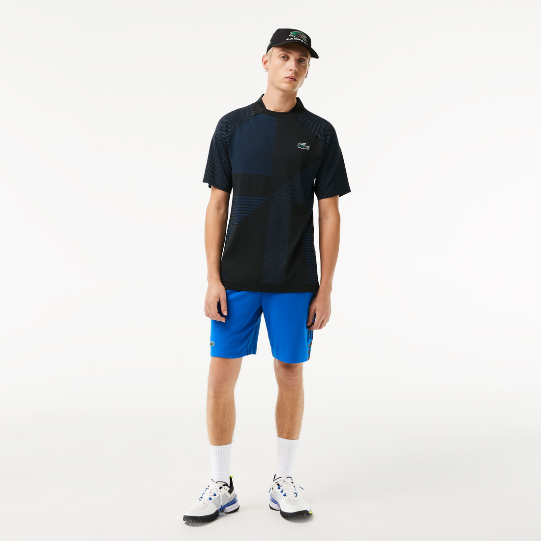 تيشيرت بولو تنس بتصميم بدون حياكة بقصة ضيقة للرجال مجموعة Lacoste SPORT Men's Lacoste SPORT Slim Fit Seamless Tennis Polo Shirt - DH9255-00-985