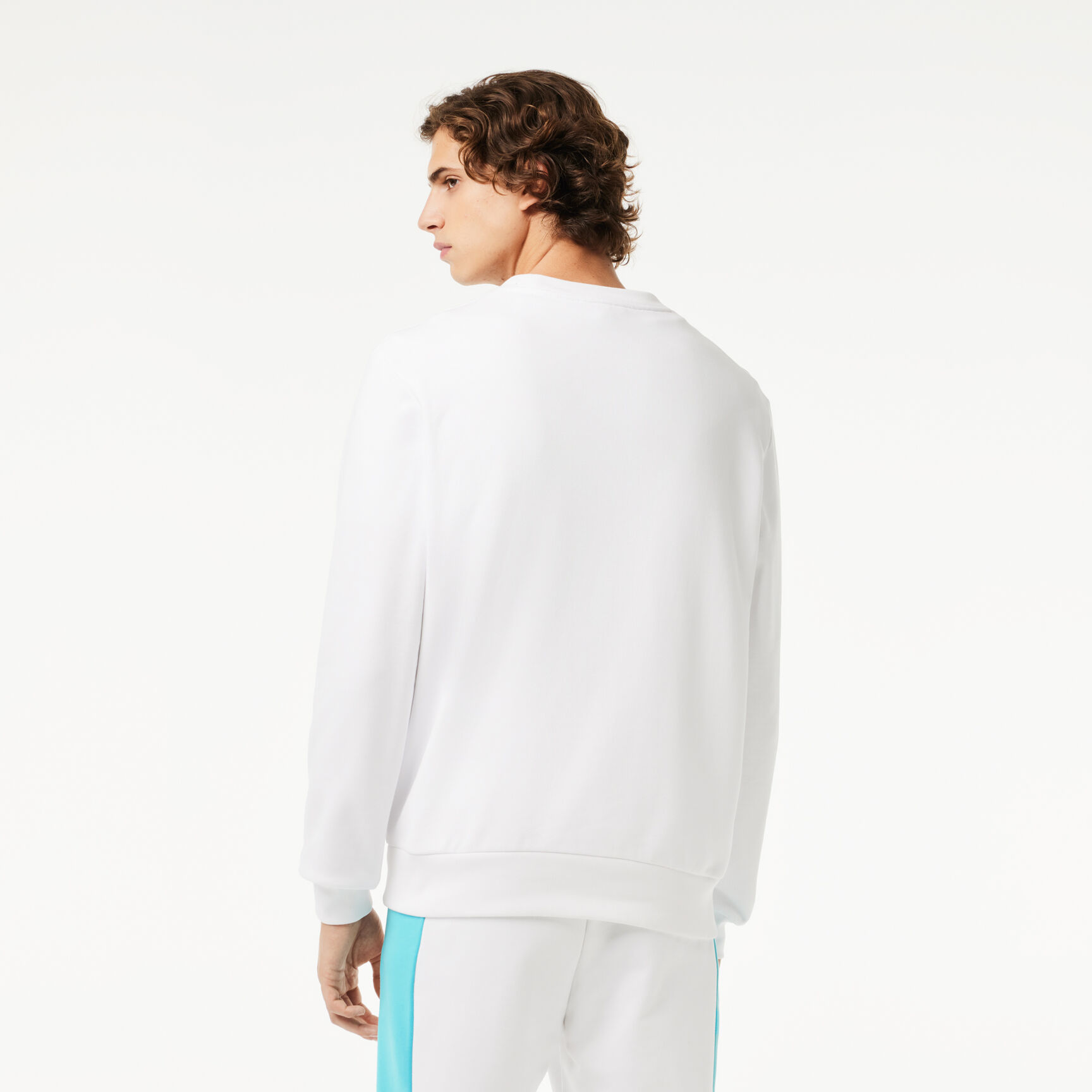 سويت شيرت قطن بوجهين مُطرز Classic Fit 3D Print Colourblock Jogger Sweatshirt - SH1433-00-RI6