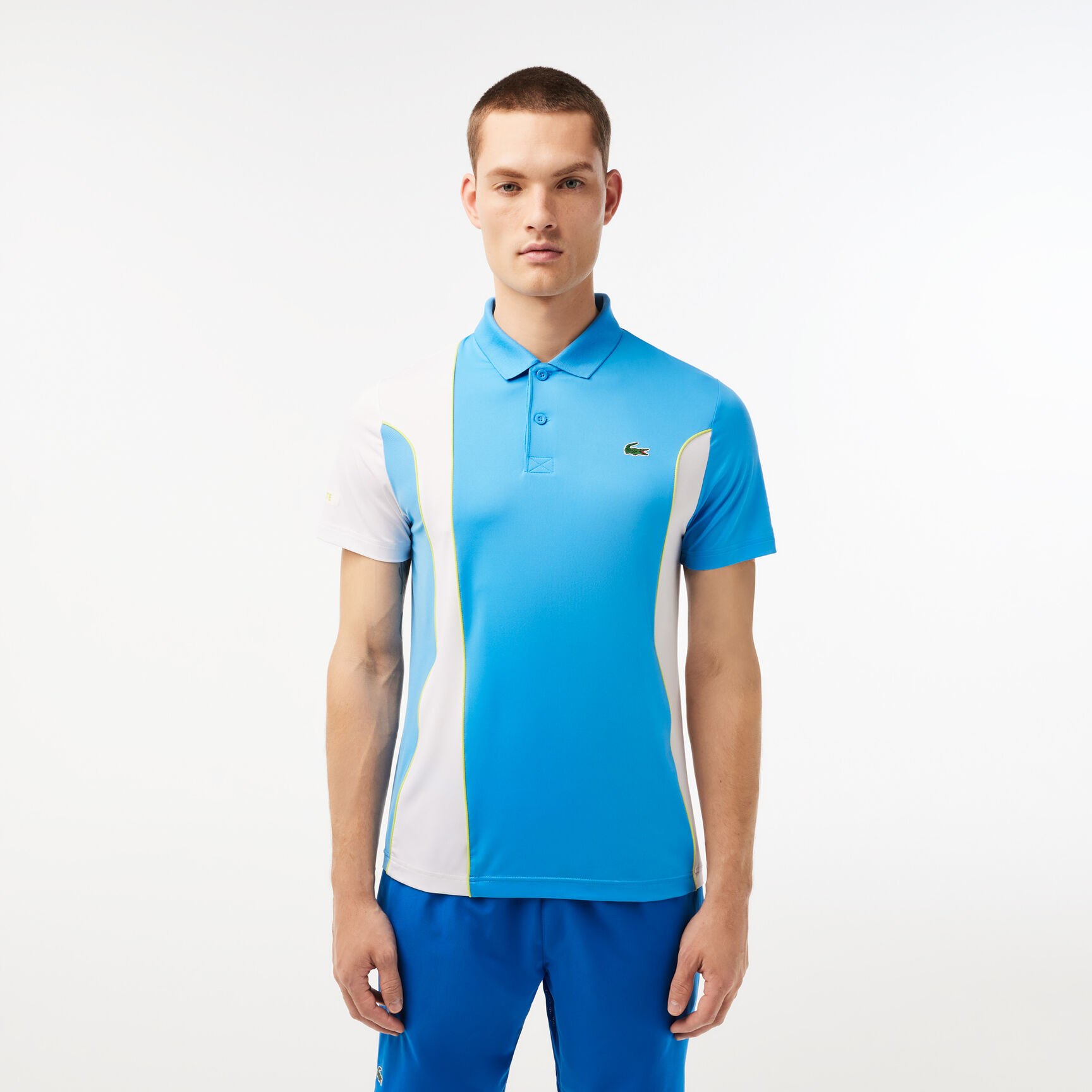Men's Lacoste SPORT x Novak Djokovic Regular Fit Color-Block Polo Shirt Men's Lacoste SPORT x Novak Djokovic Regular Fit Color-Block Polo Shirt - DH3543-00-26F