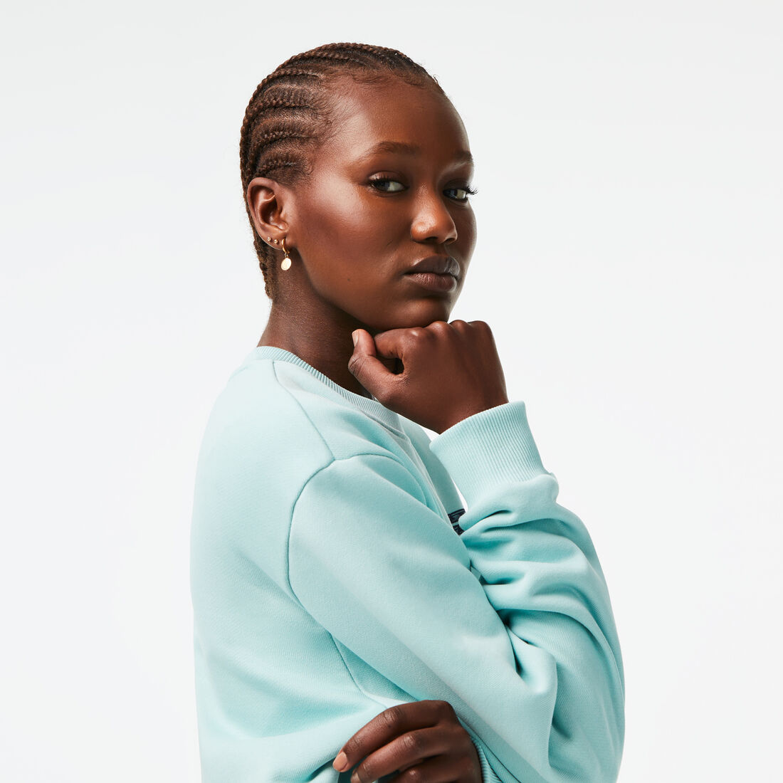 سويت شيرت لاكوست صوف بارز الملمس بطبعة للنساء سويت شيرت لاكوست صوف بارز الملمس بطبعة للنساء