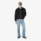 lacoste ribbed cotton polo collar sweatshirt