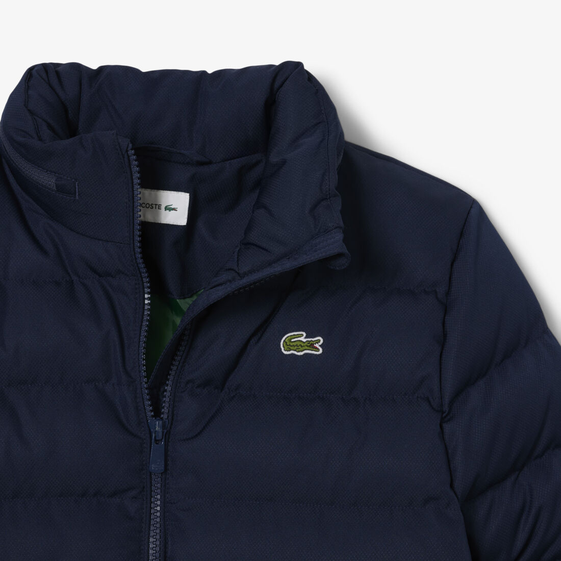 هودي منتفخ من التفتا بنمط ألماسي مع قبعة Hooded Diamond Taffeta Puffed Jacket - BJ1041-00-166