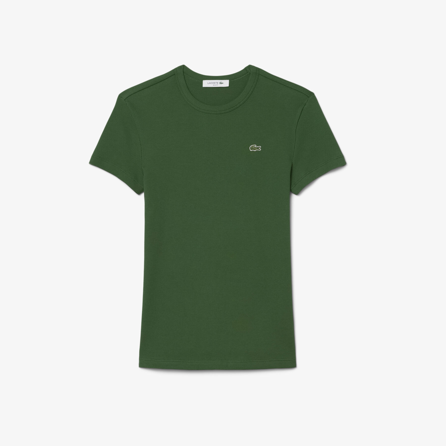 Slim Fit Ribbed Cotton T-shirt lacoste slim fit ribbed cotton t shirt